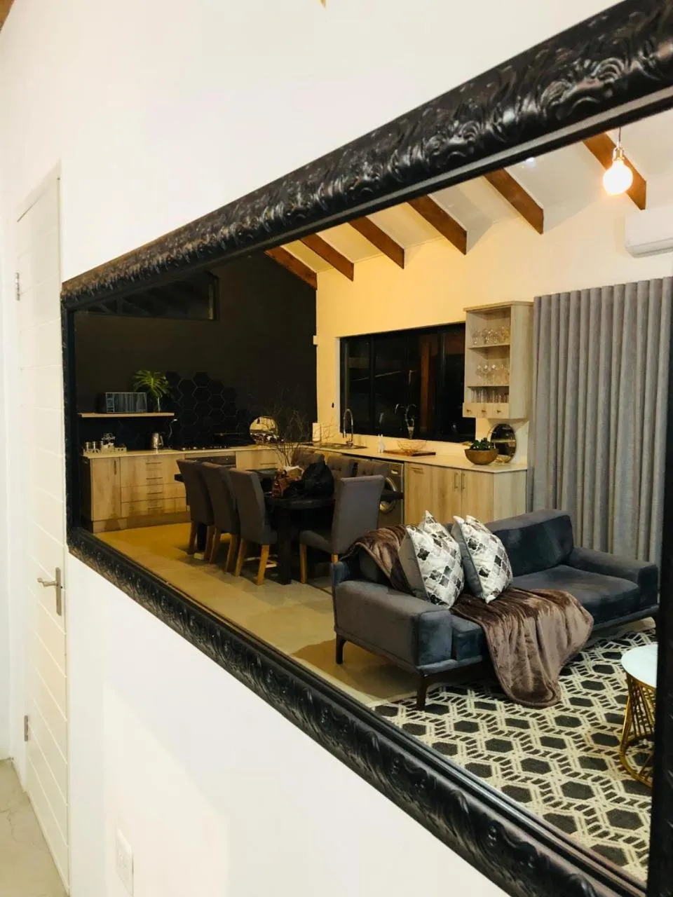 Living room in Sand River Guest House