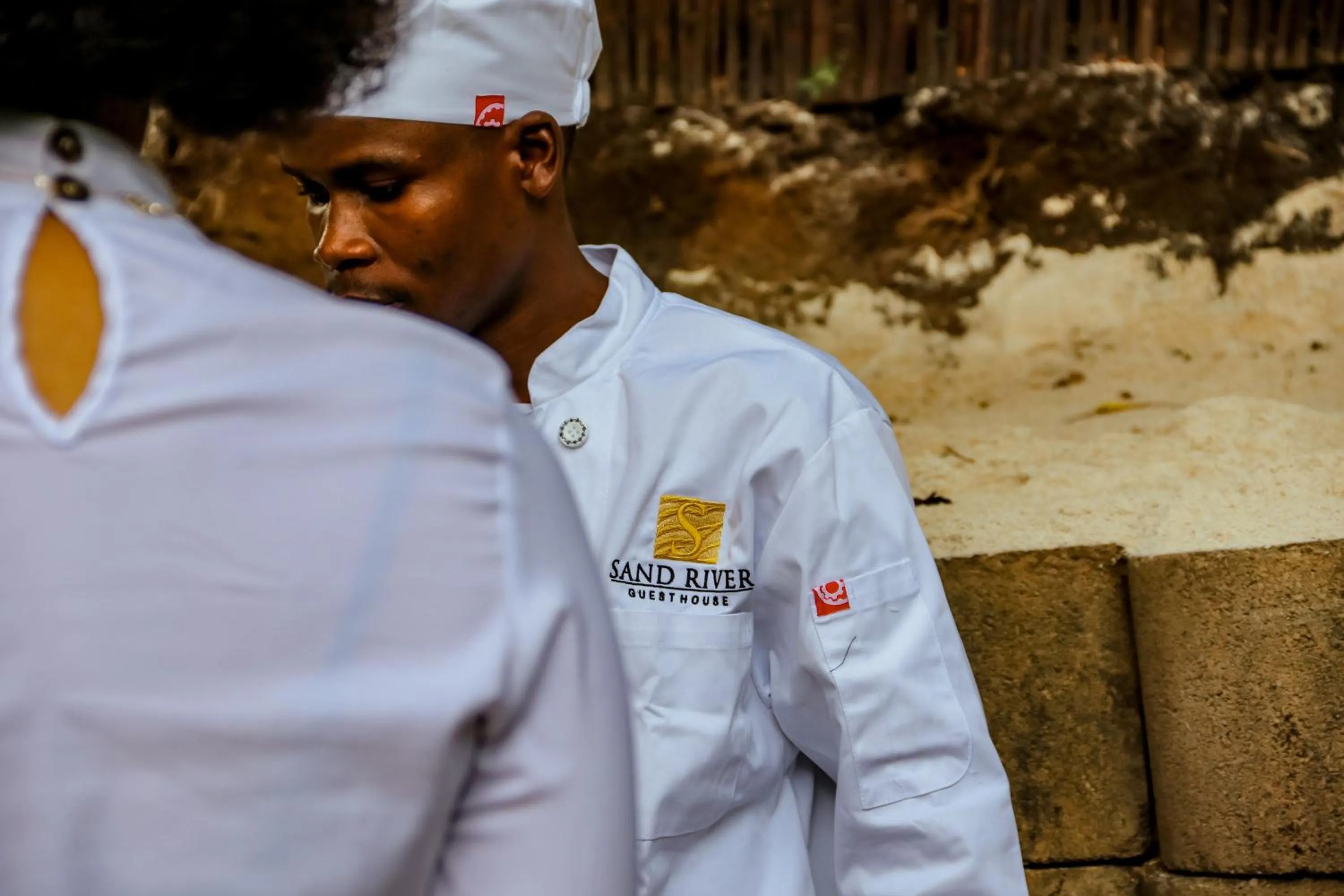 group of guests in Sand River Guest House