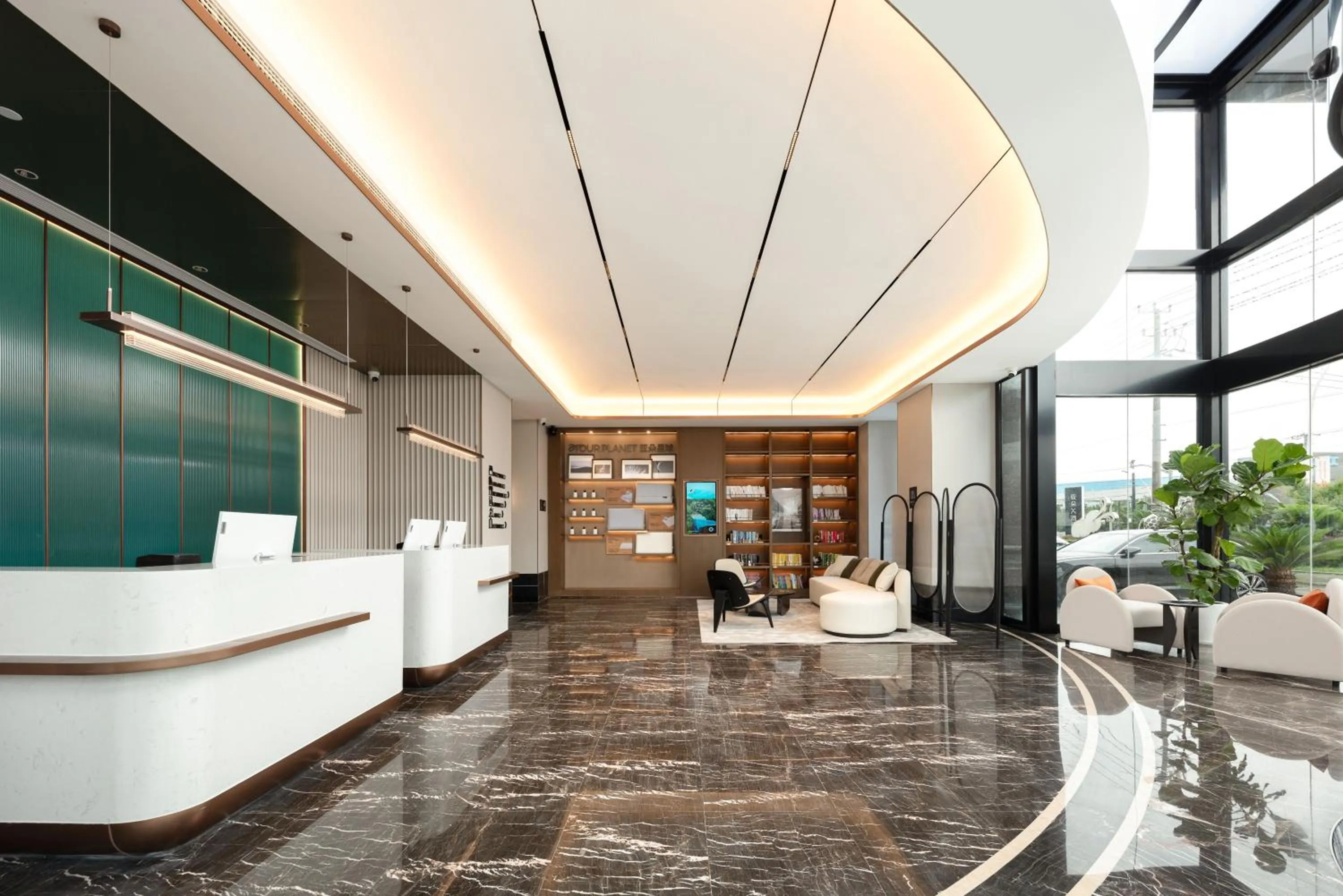 Lobby or reception in Atour X Hotel Shanghai Songjiang Ronglei East Road