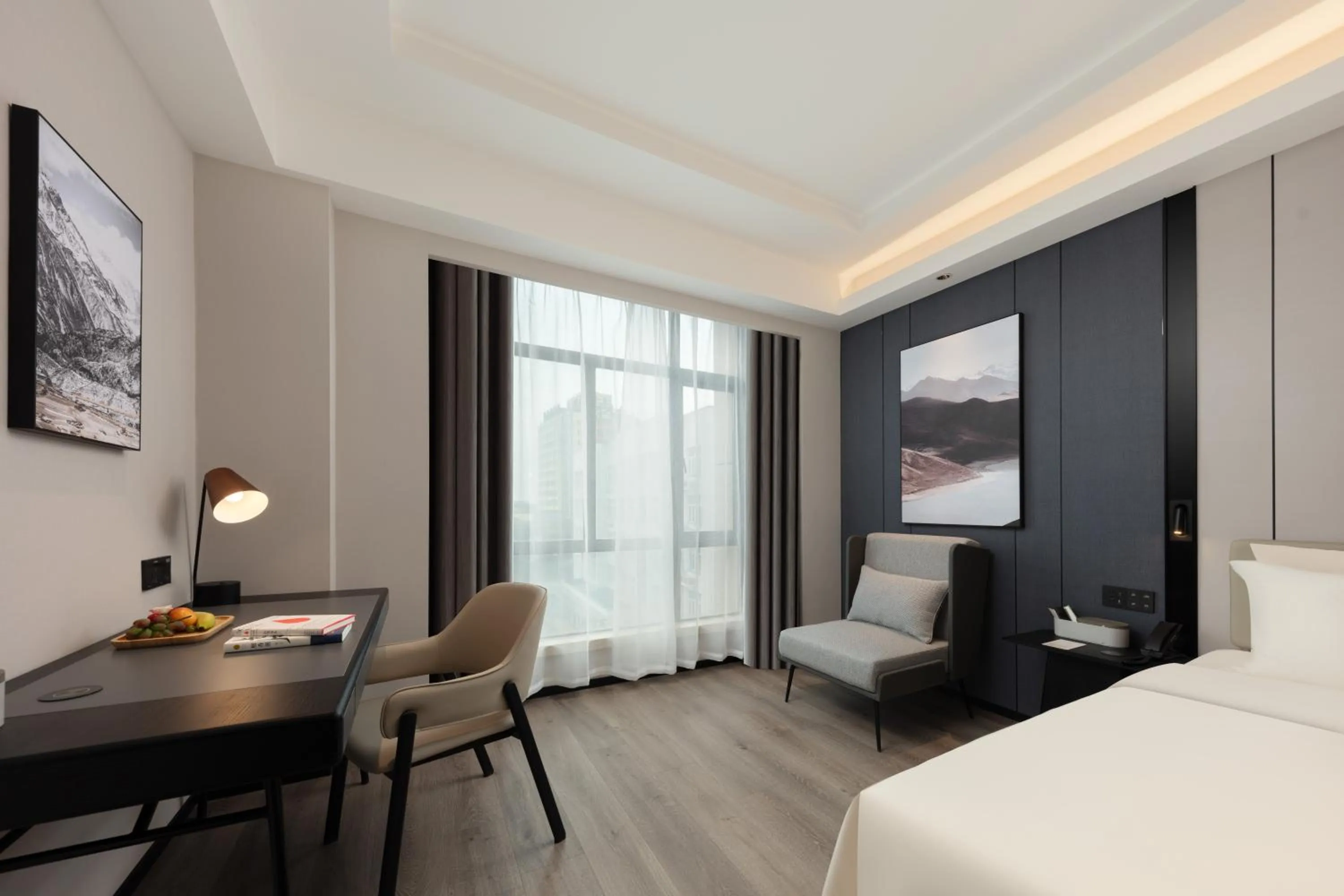 Bed in Atour X Hotel Shanghai Songjiang Ronglei East Road