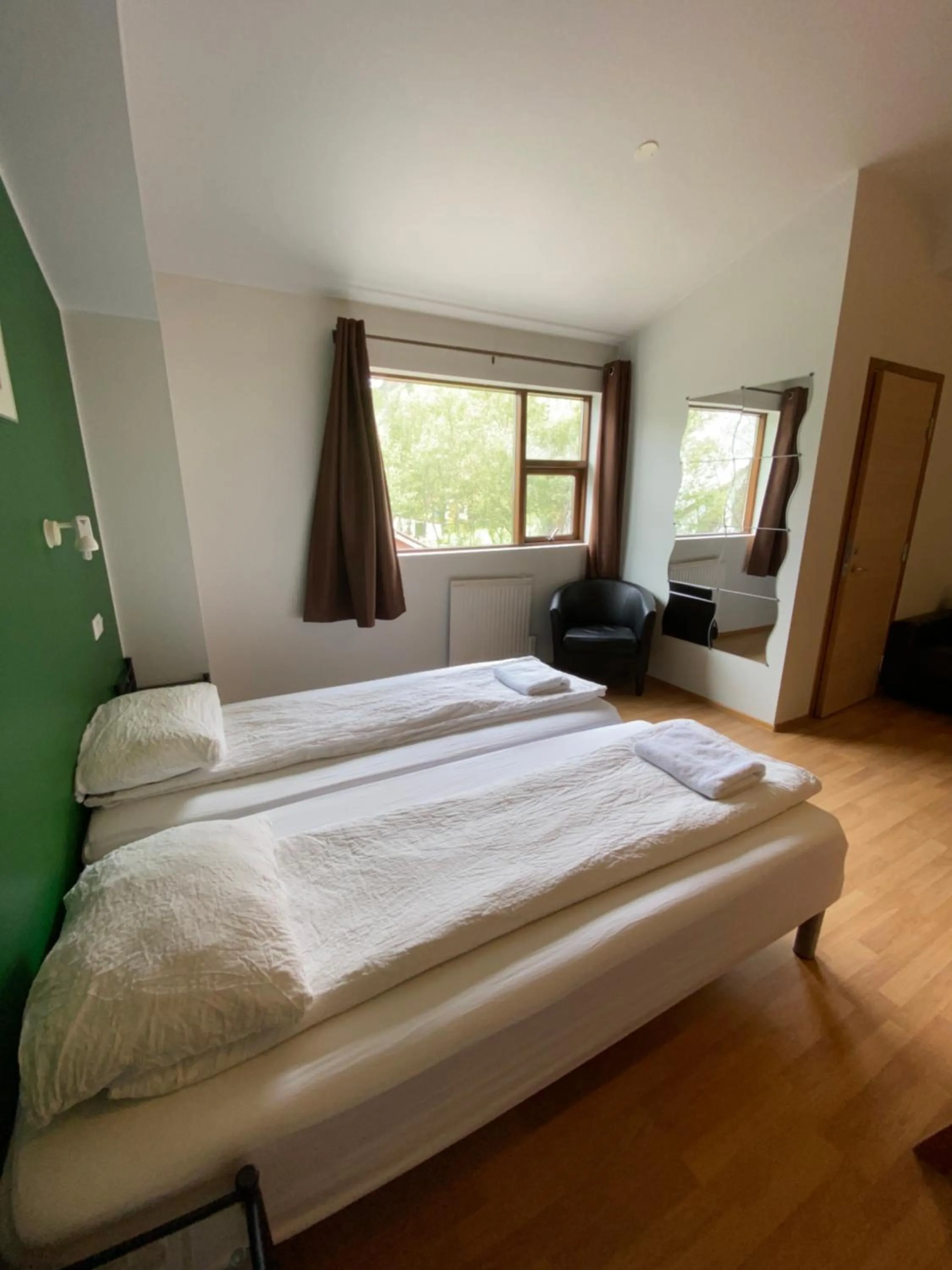 Bed in Hörgsland Guesthouse