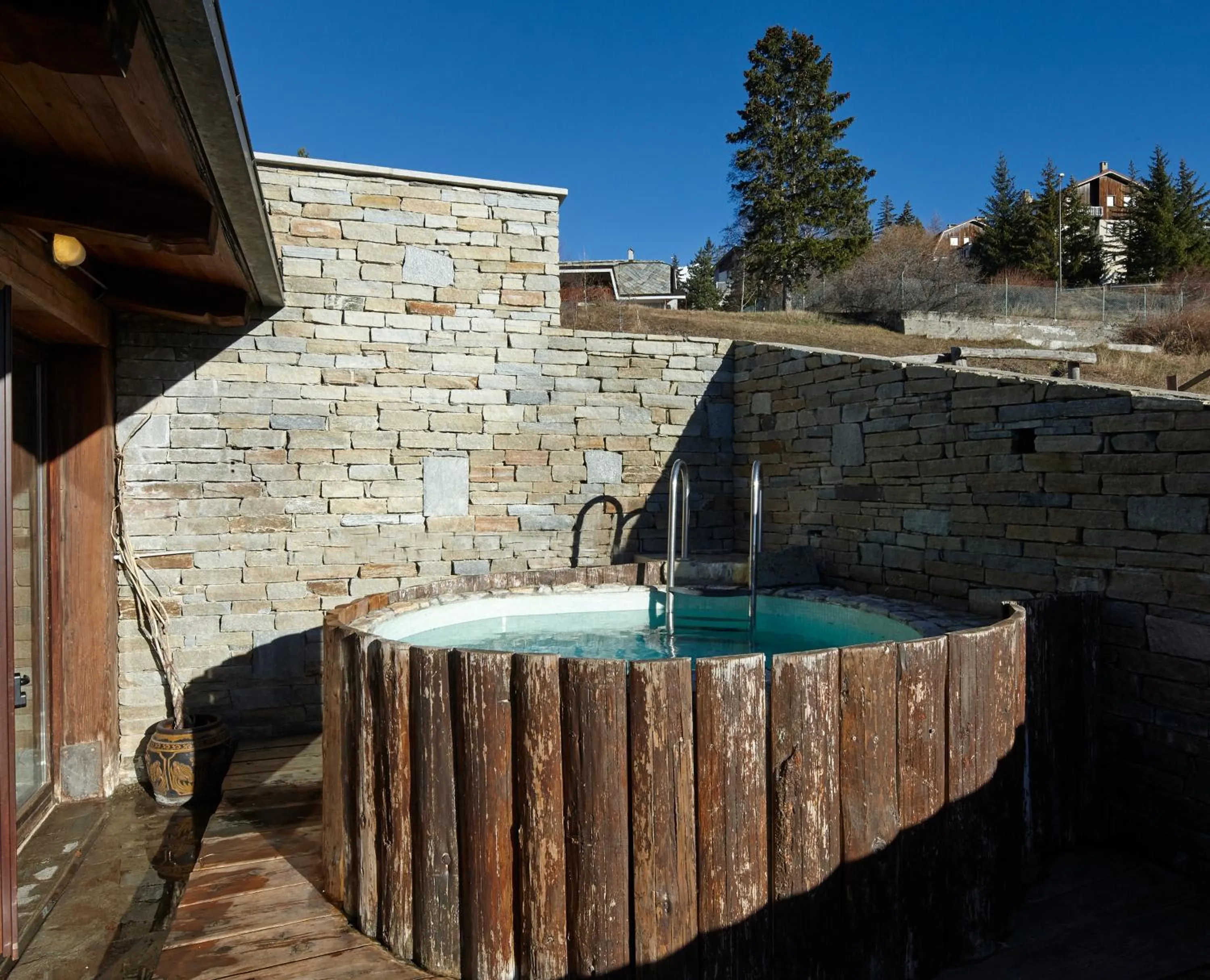 Hot Tub in Chaberton Lodge & Spa