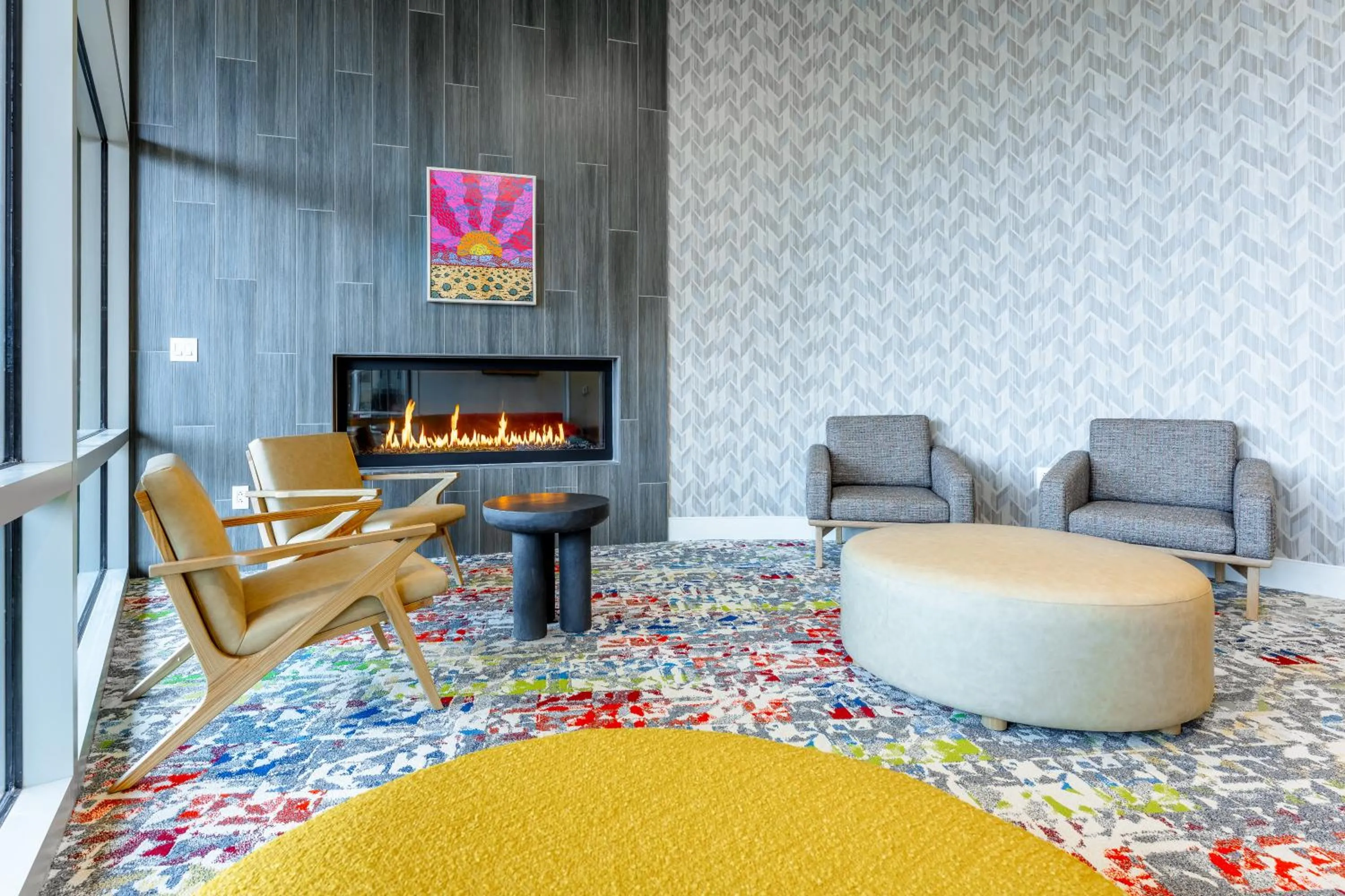 Seating area in OKANA Resort and Indoor Waterpark