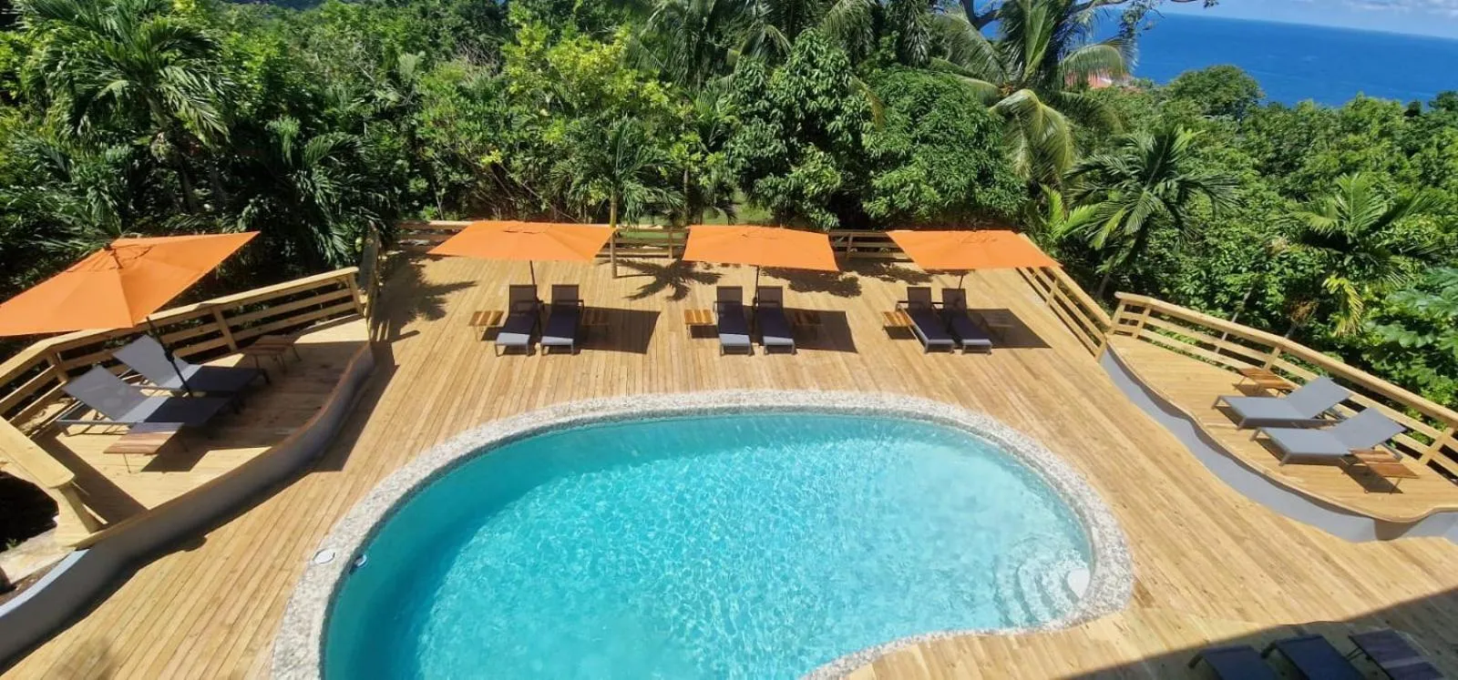 Pool view in LF Jungle Retreat