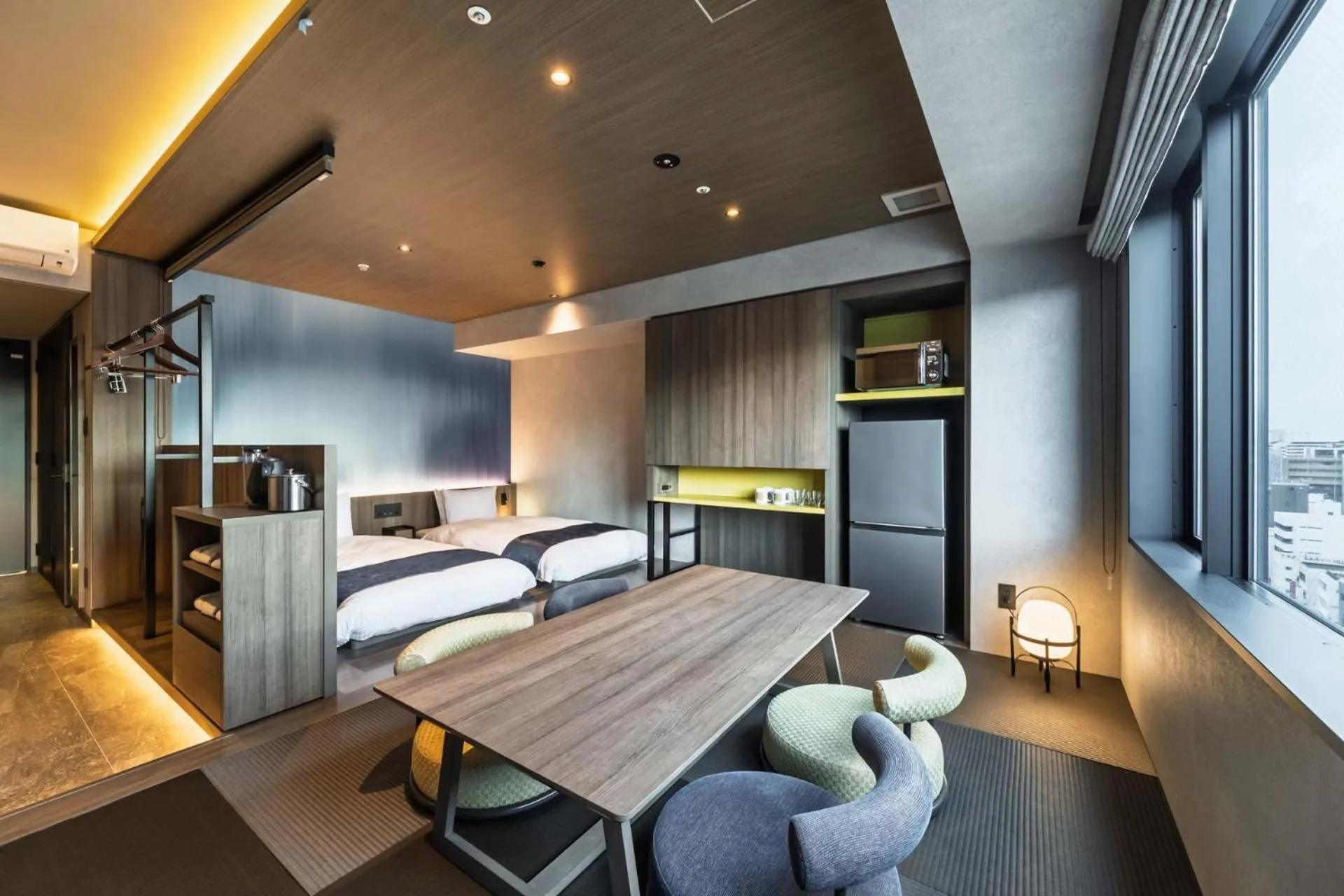 Living room, Bed in &Here OSAKA NAMBA