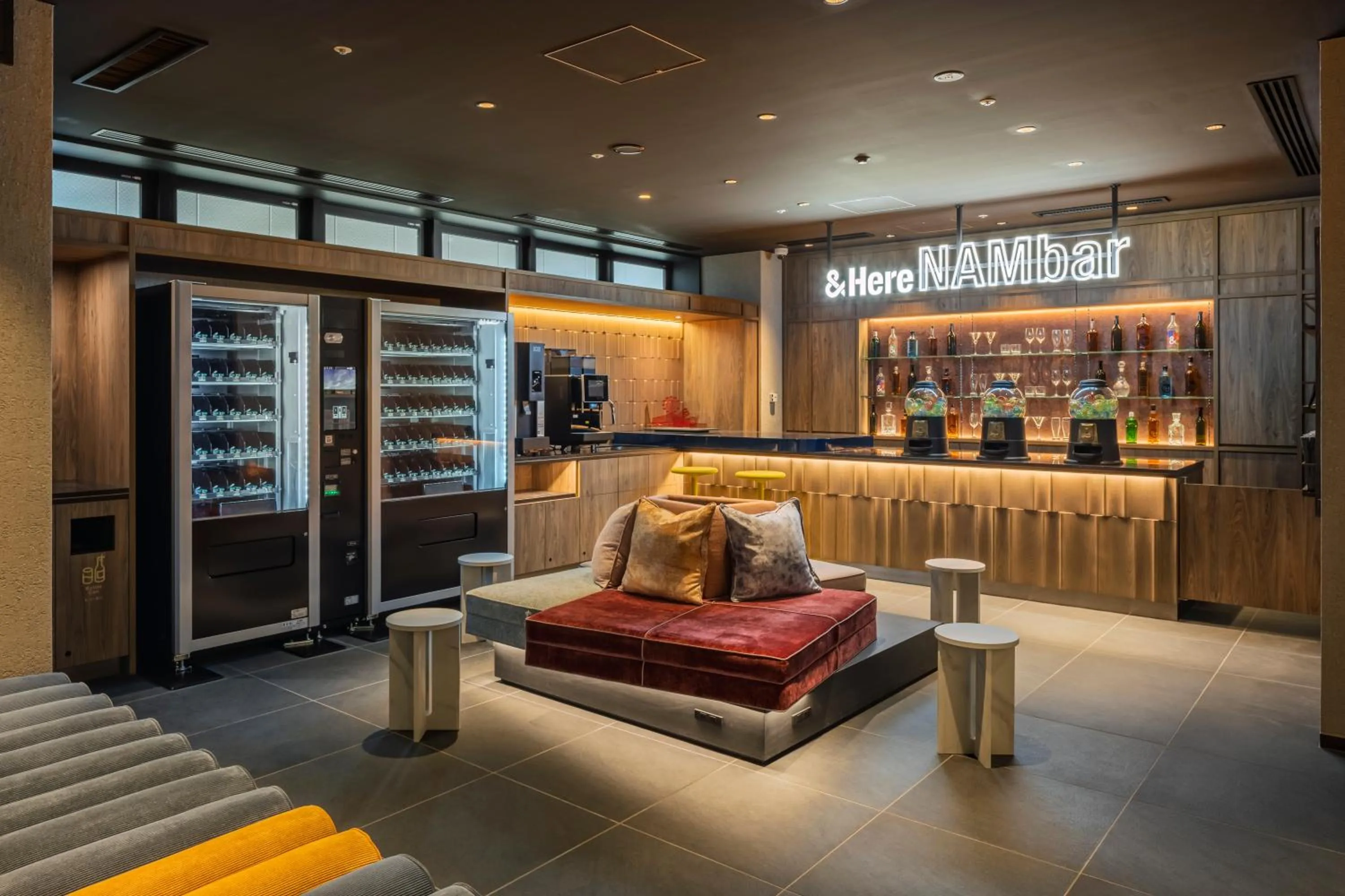 Communal lounge/ TV room in &Here OSAKA NAMBA