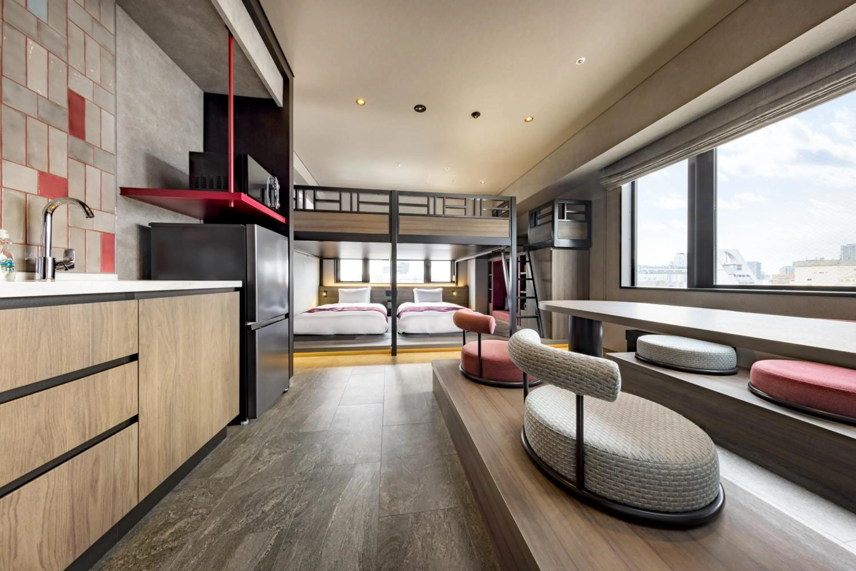 Photo of the whole room, Bed in &Here OSAKA NAMBA