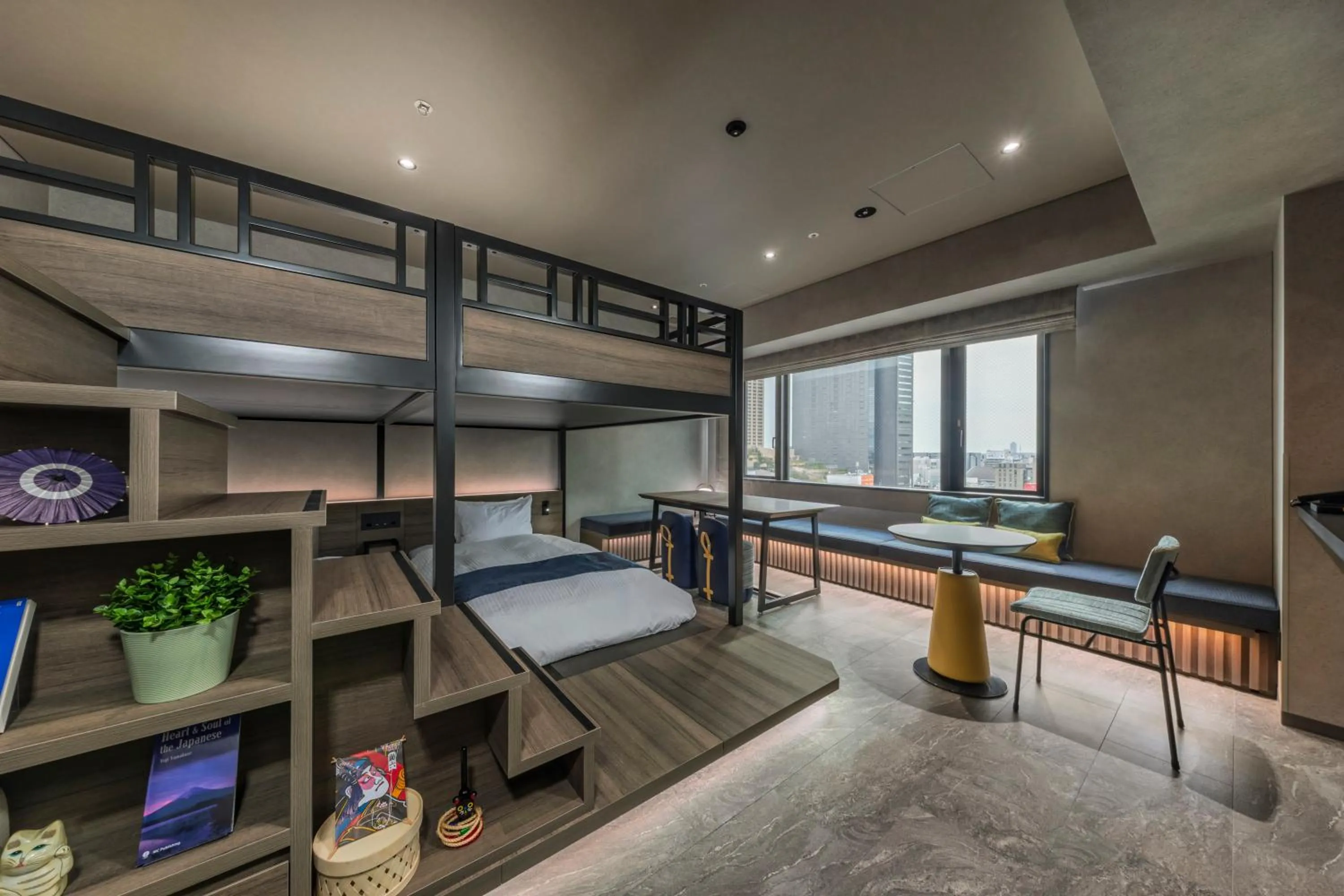 bunk bed, Bed in &Here OSAKA NAMBA