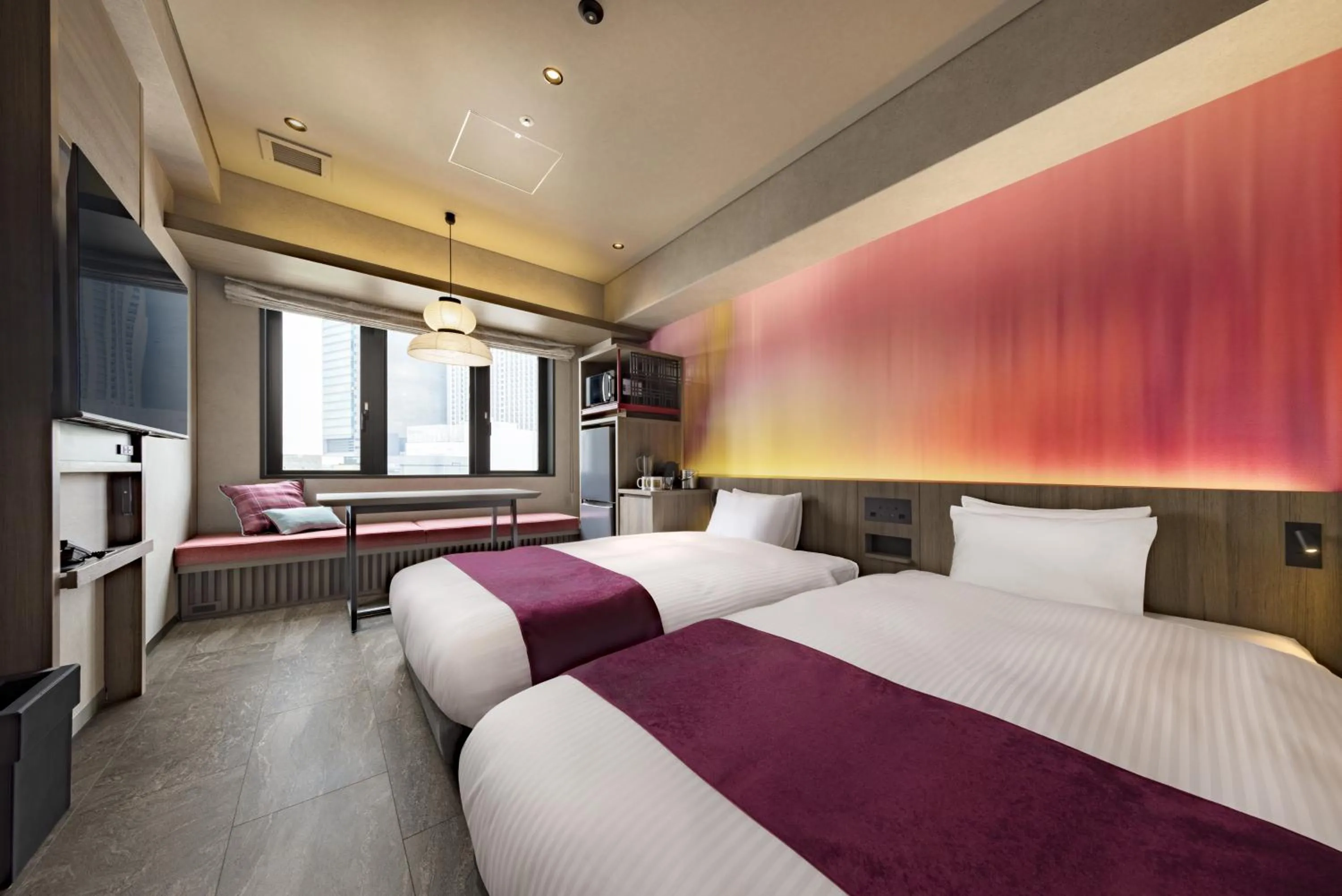 Photo of the whole room, Bed in &Here OSAKA NAMBA
