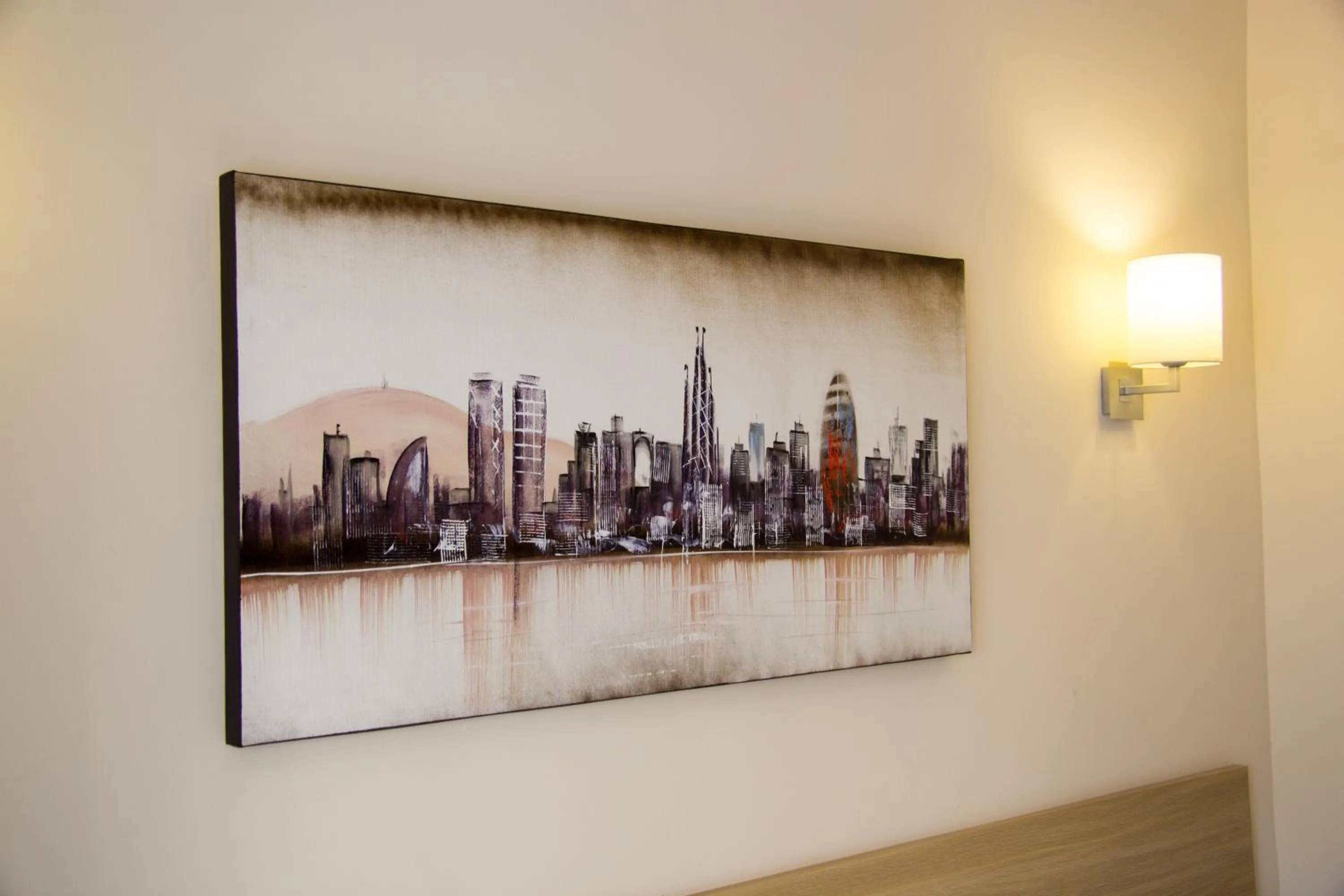 Decorative detail in Hostal Barcelona Travel