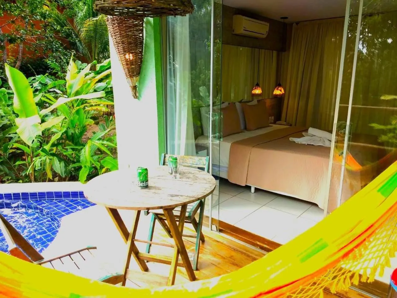 Hot Tub, Bed in Villas do Pratagy