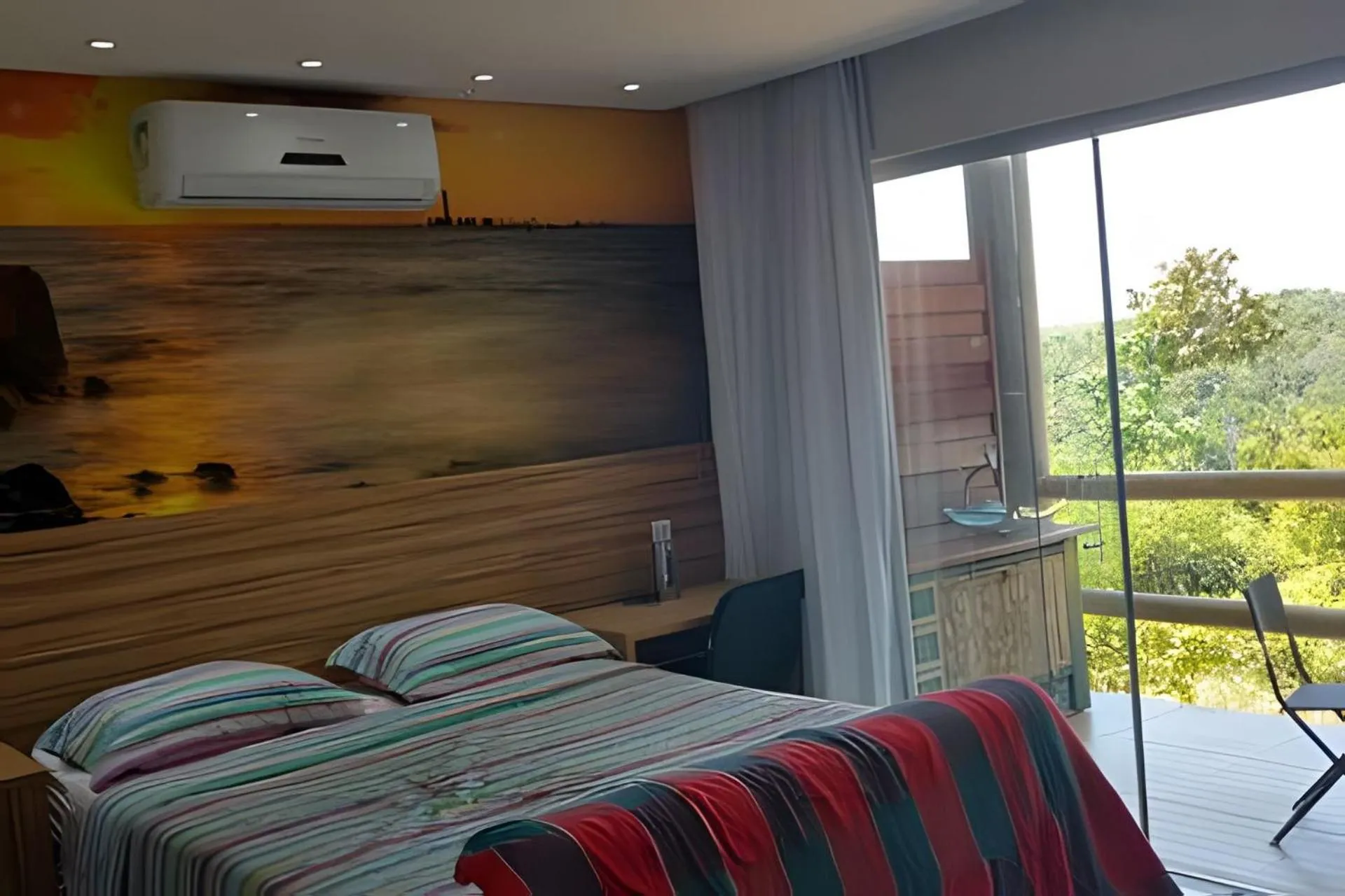 View (from property/room), Bed in Villas do Pratagy