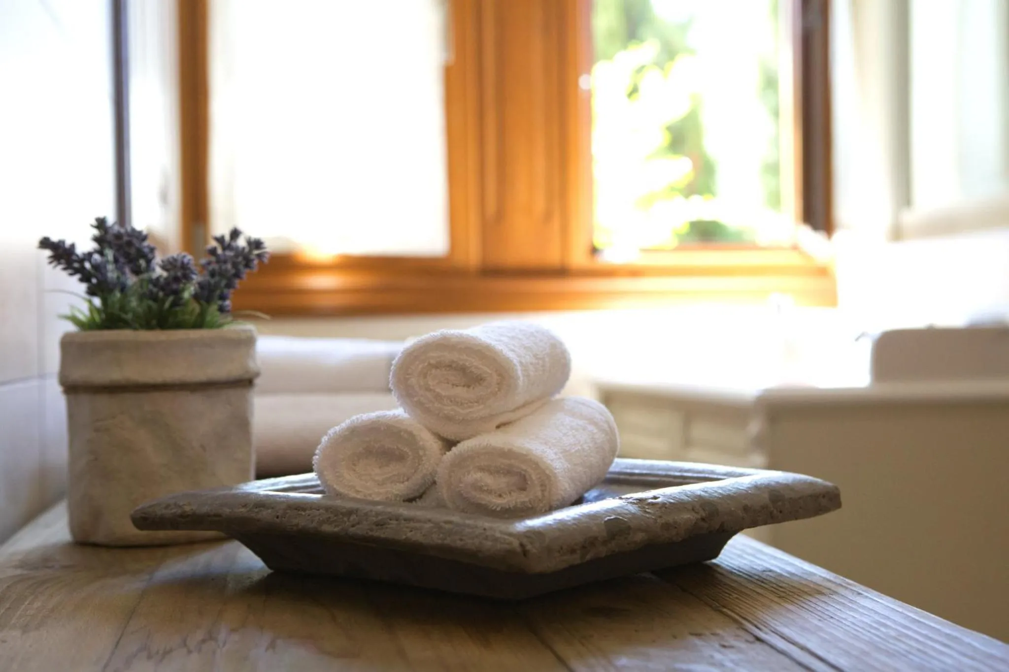 towels in Villa Veneziano Lefkada