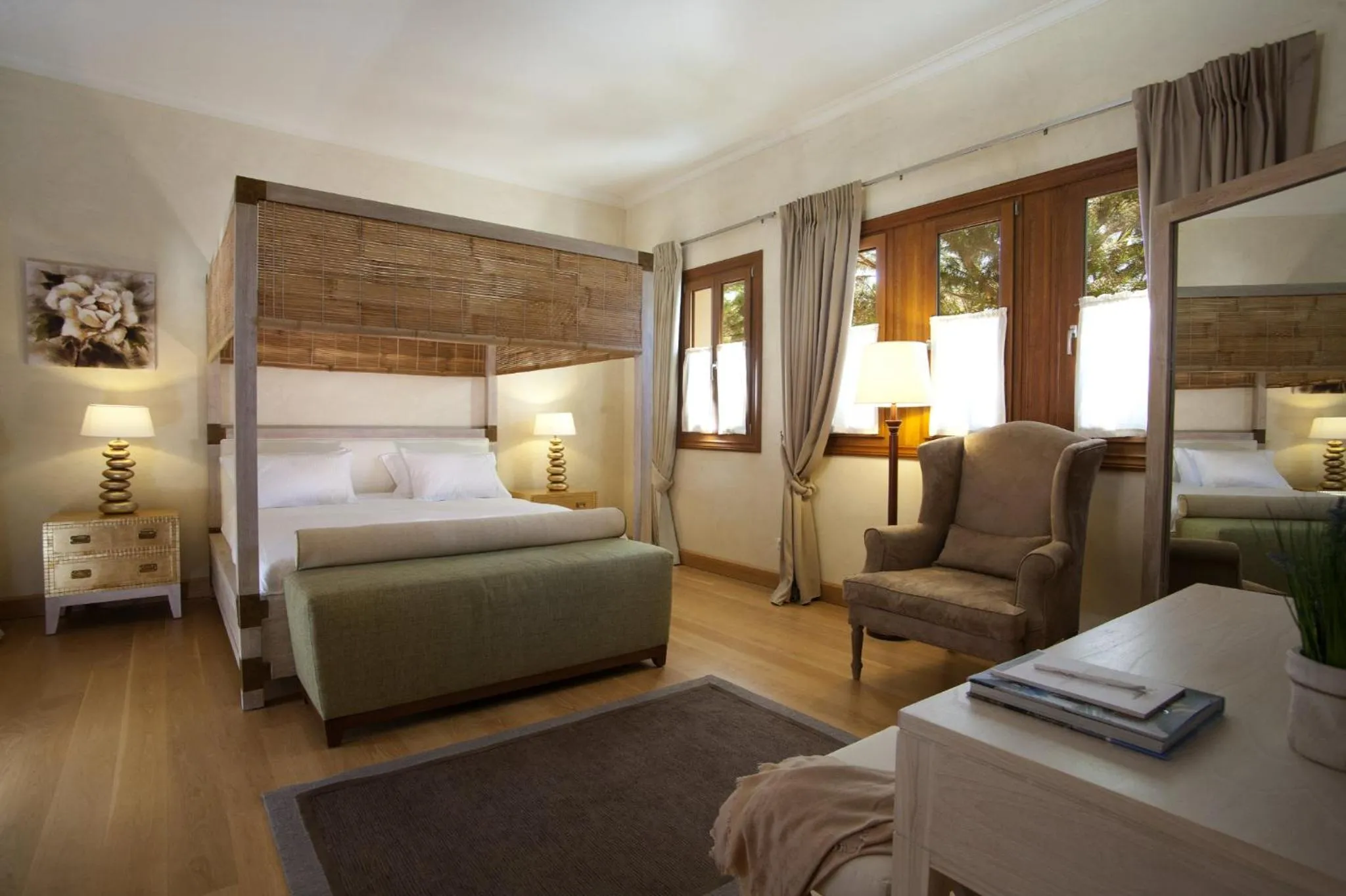 Bed in Villa Veneziano Lefkada