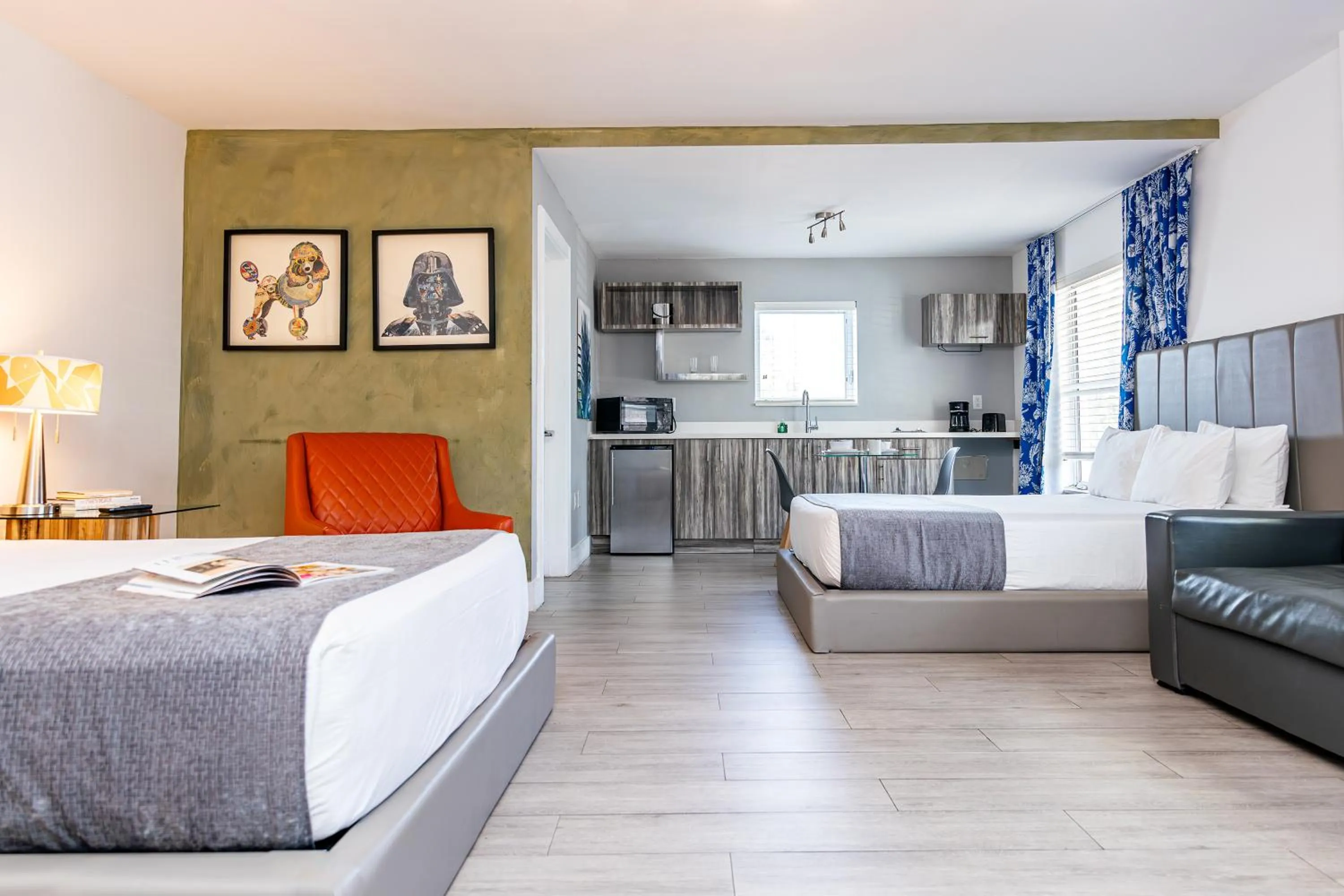 Bed in Beachside All Suites Hotel