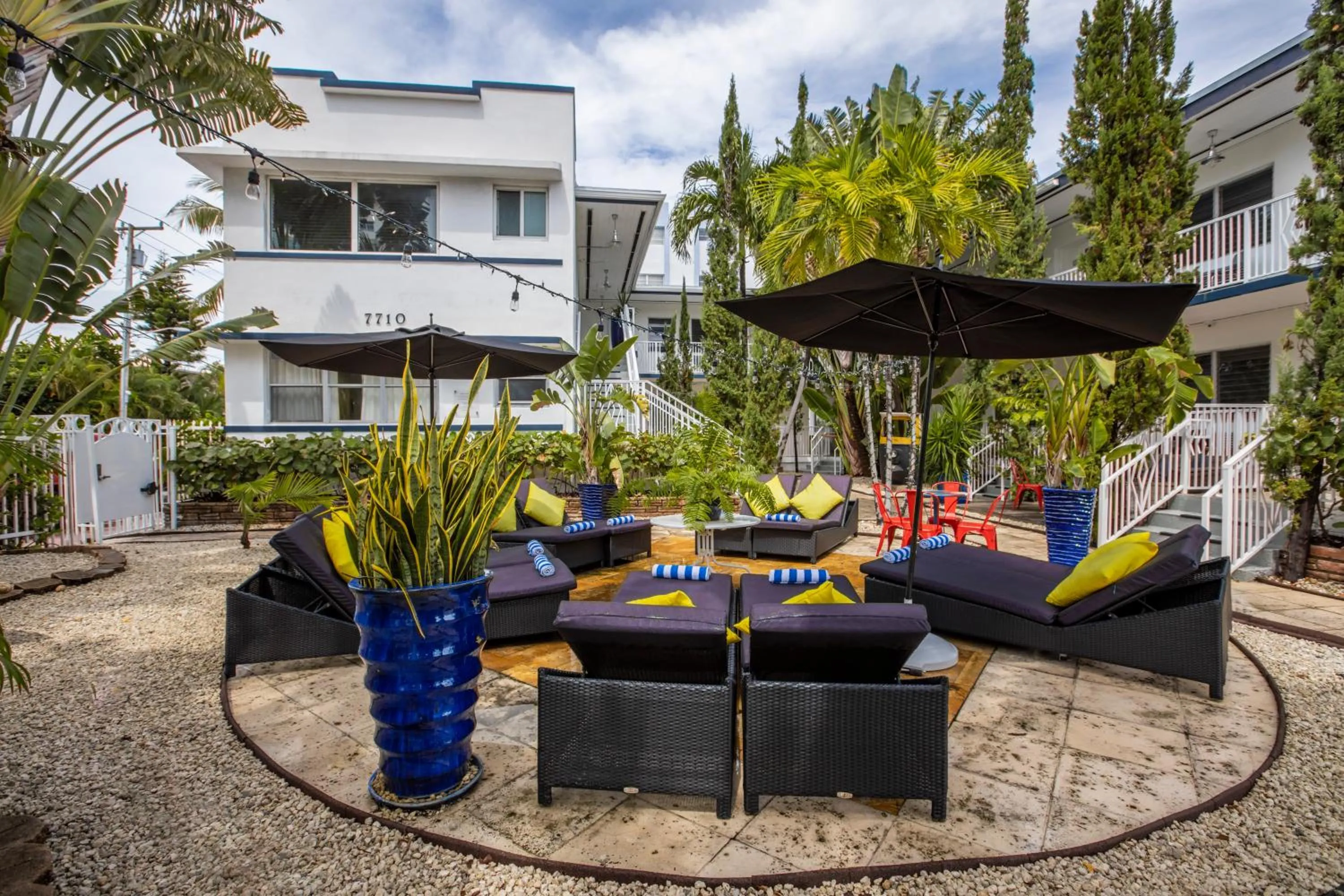 Patio in Beachside All Suites Hotel