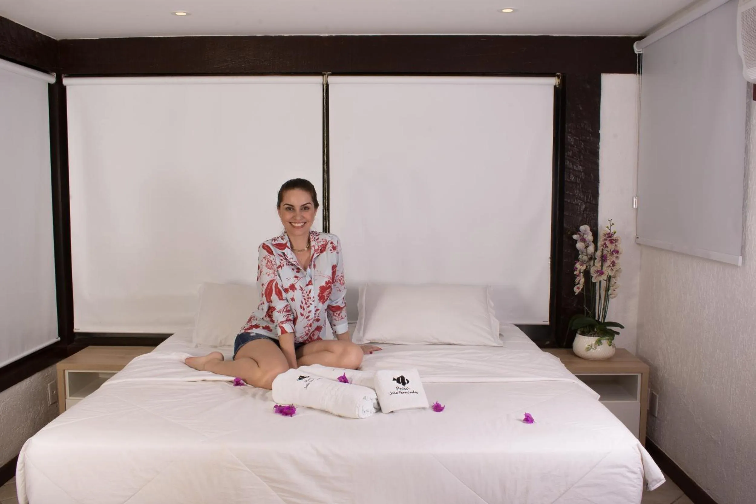 Bed in Pousada Praia João Fernandes