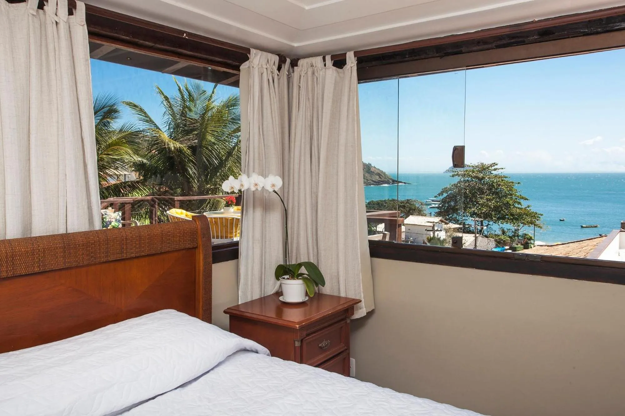 Bed in Pousada Praia João Fernandes