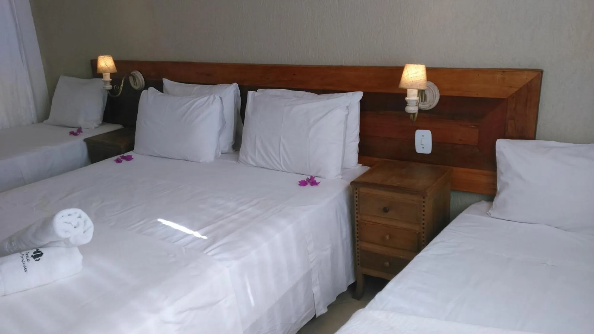 Bed in Pousada Praia João Fernandes