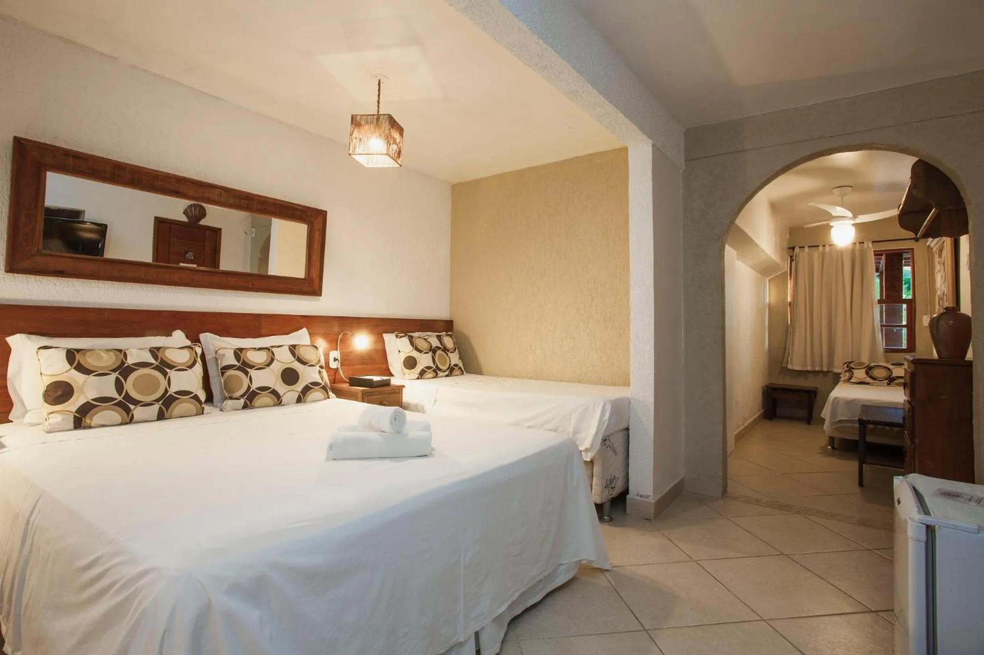 Bed in Pousada Praia João Fernandes