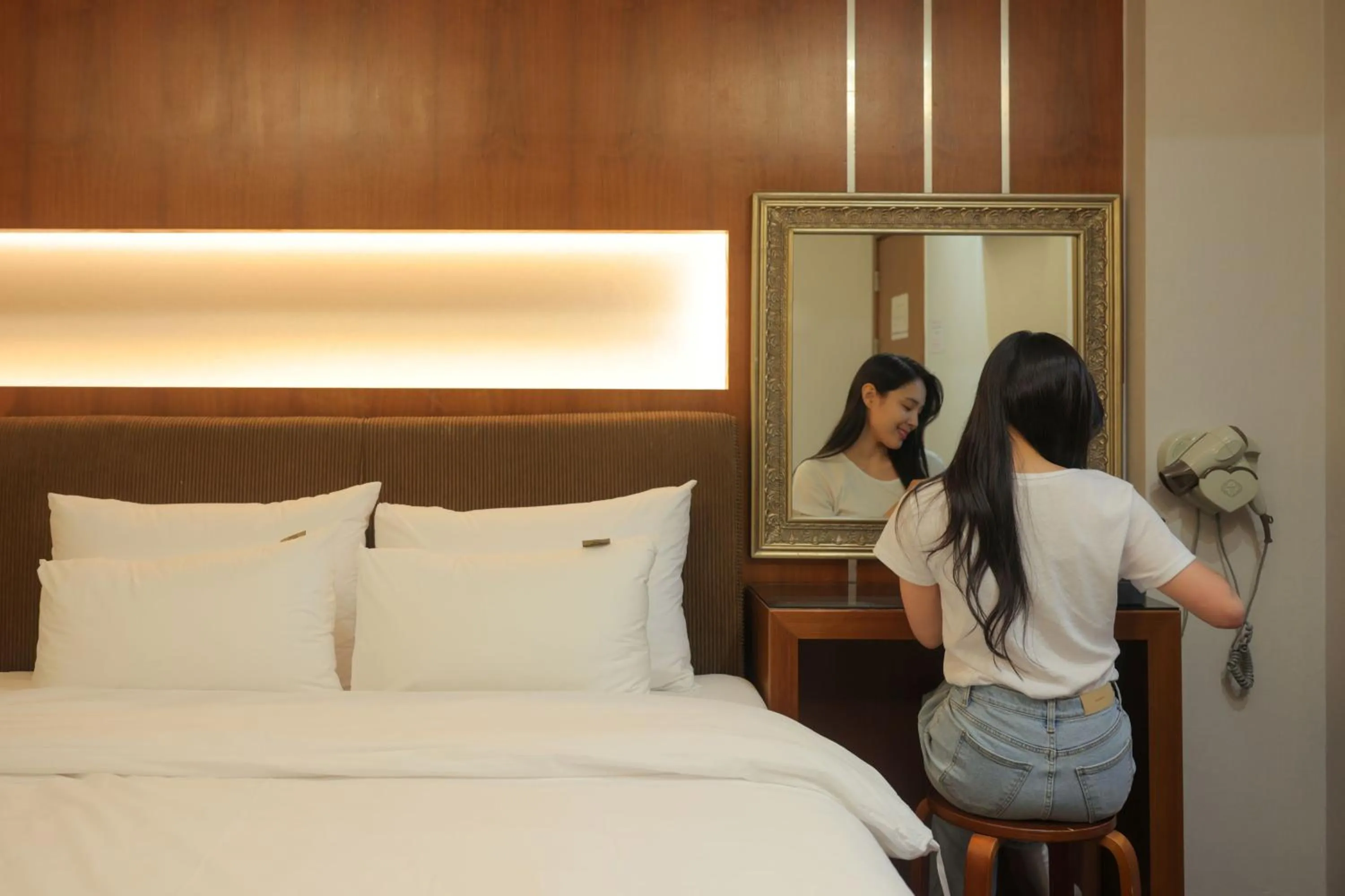 Bed in New Day Hotel Gangnam