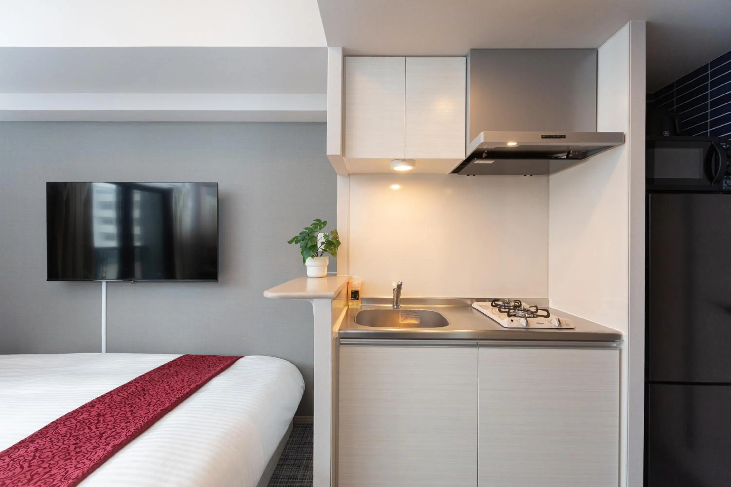 Bed in Residence Hotel Hakata Minoshima