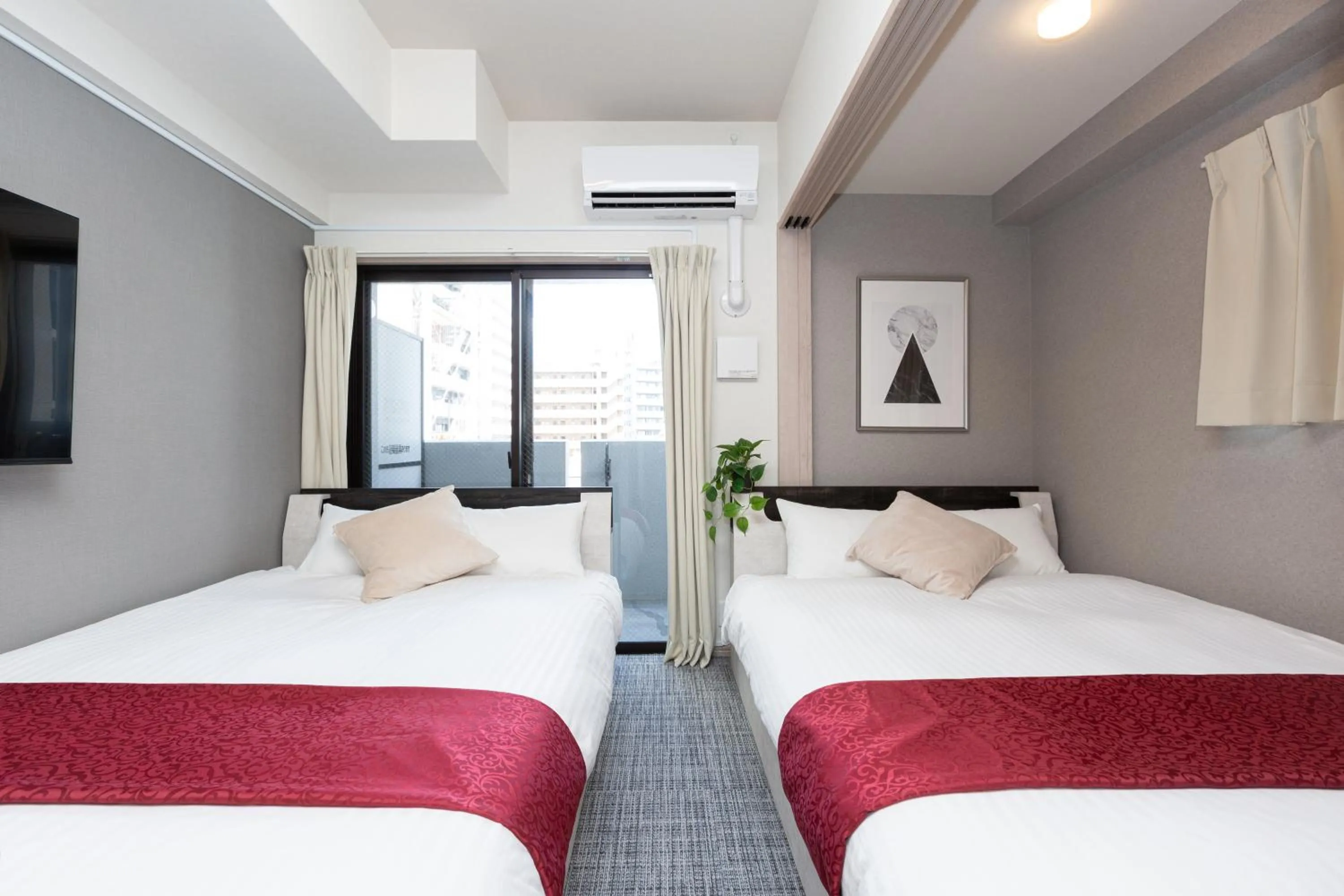 Bed in Residence Hotel Hakata Minoshima