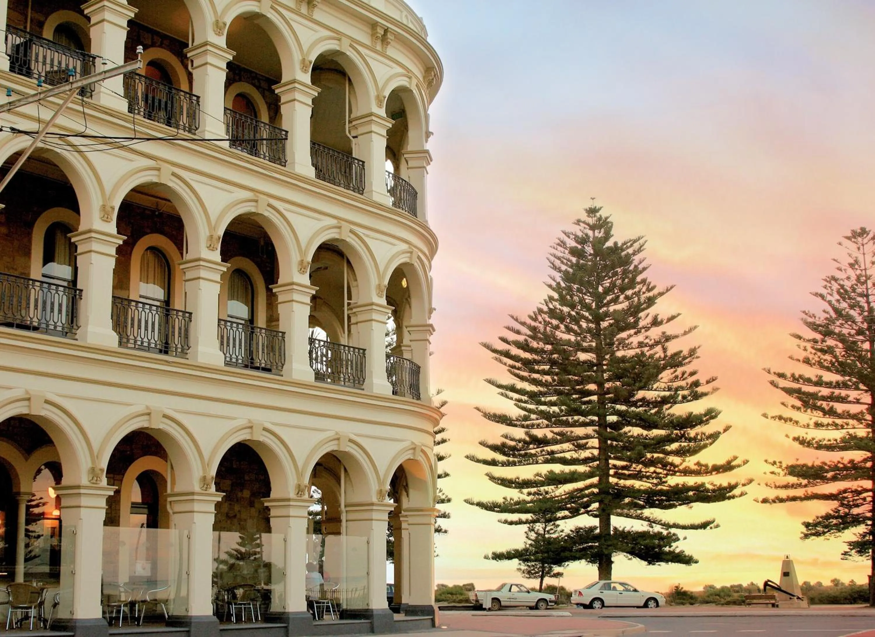 Facade/entrance in Largs Pier Hotel