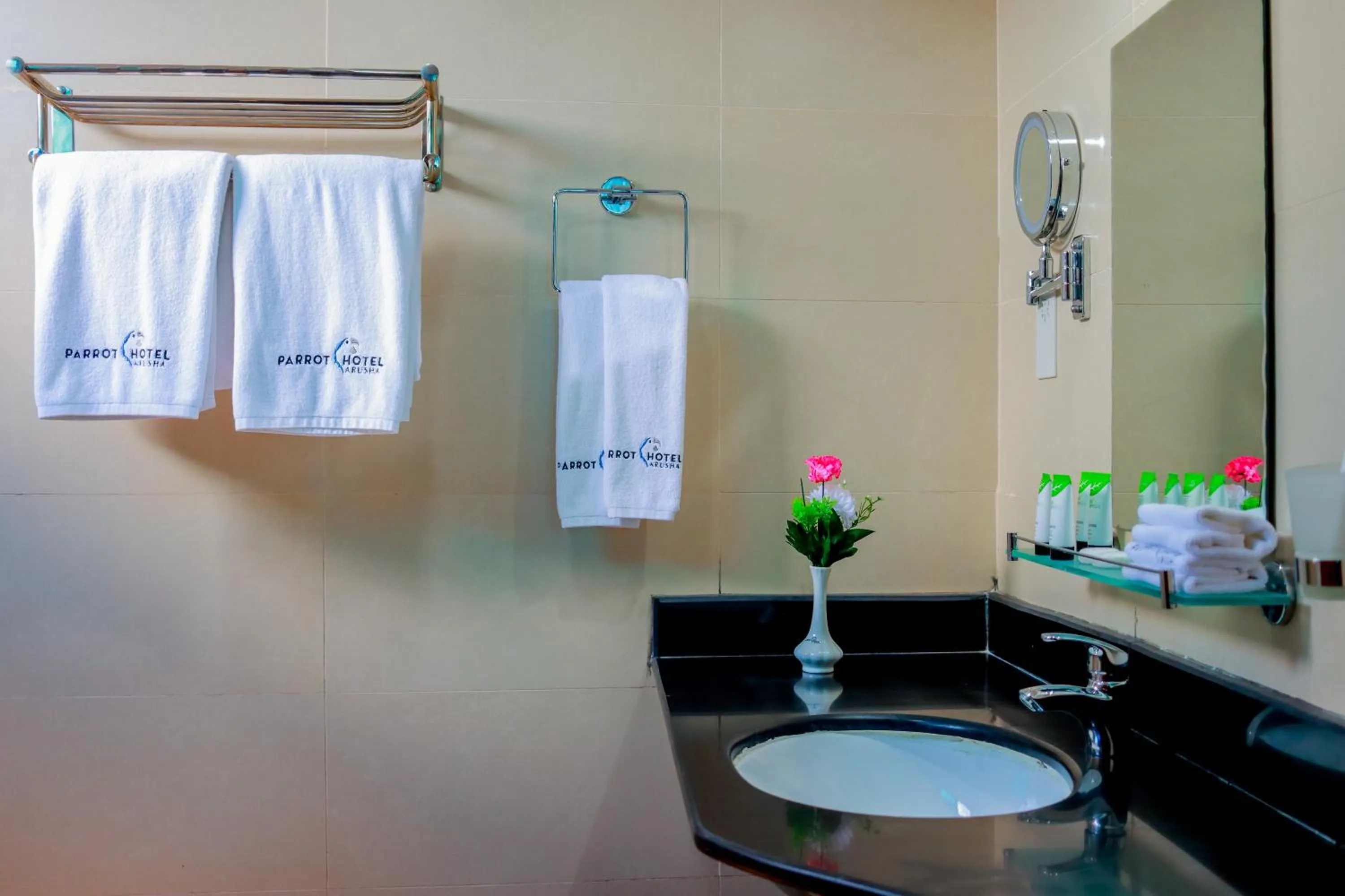 Toilet in Parrot Hotel Arusha