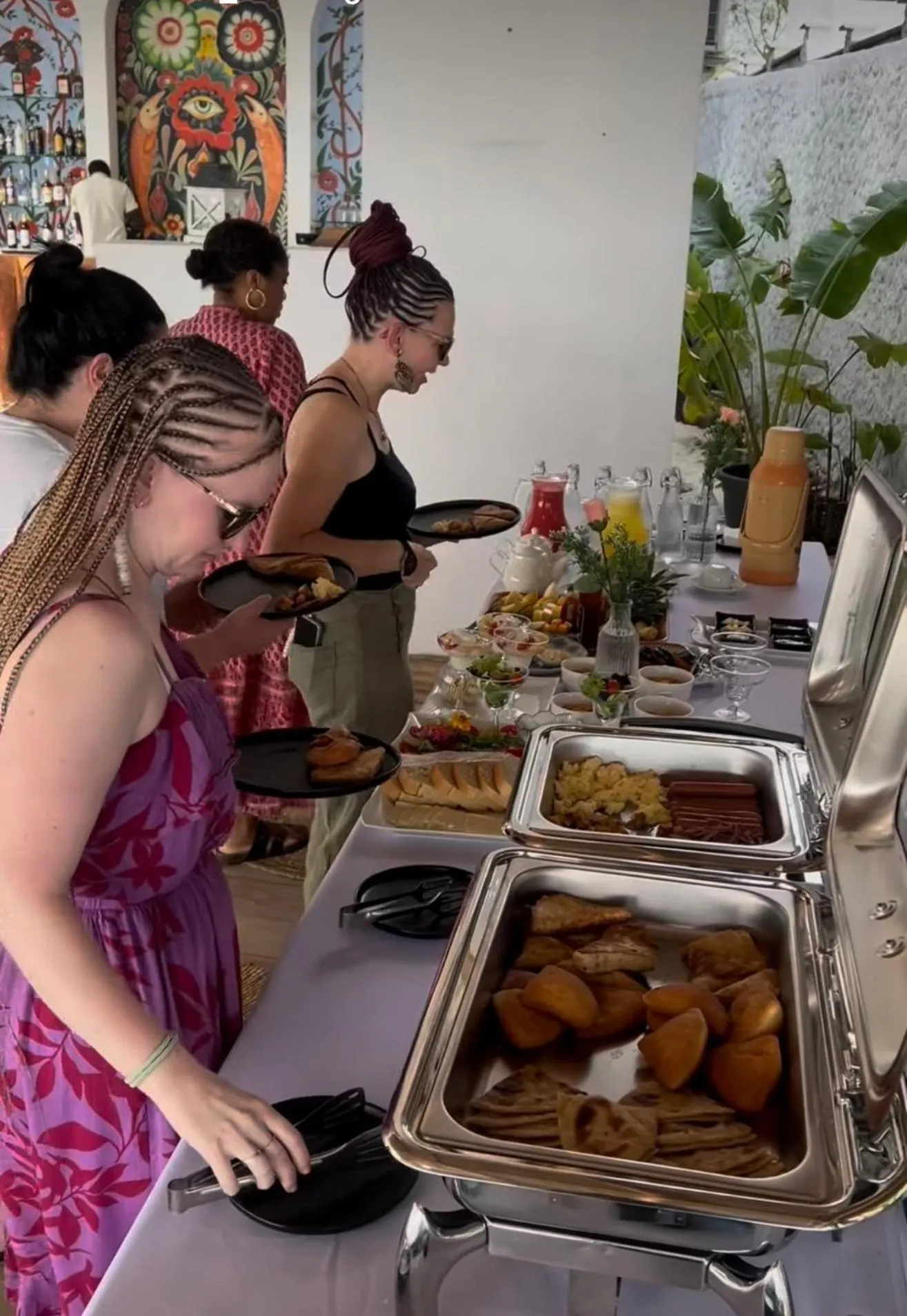 Buffet breakfast in Mia Boutique Hotel