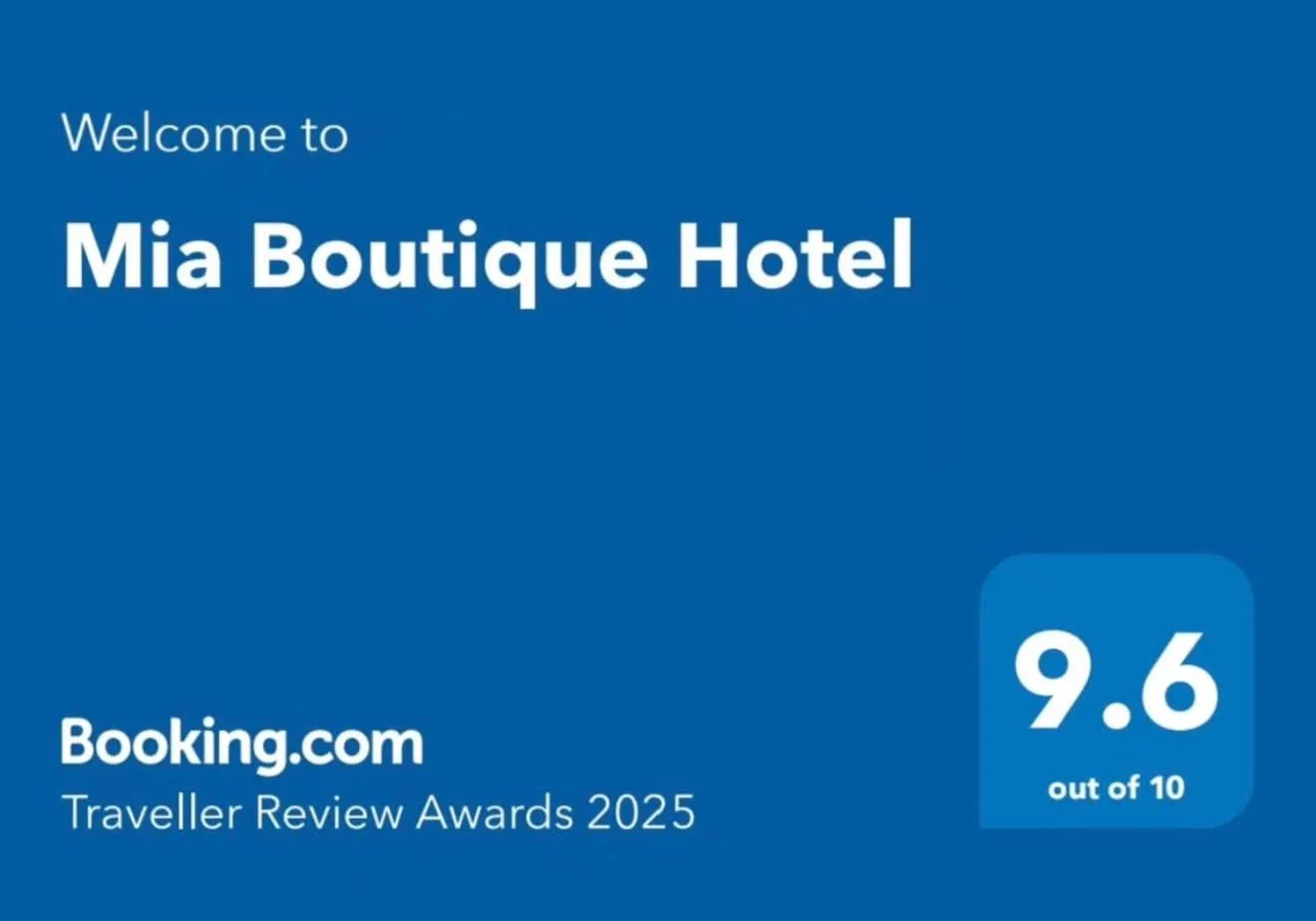 Certificate/Award in Mia Boutique Hotel