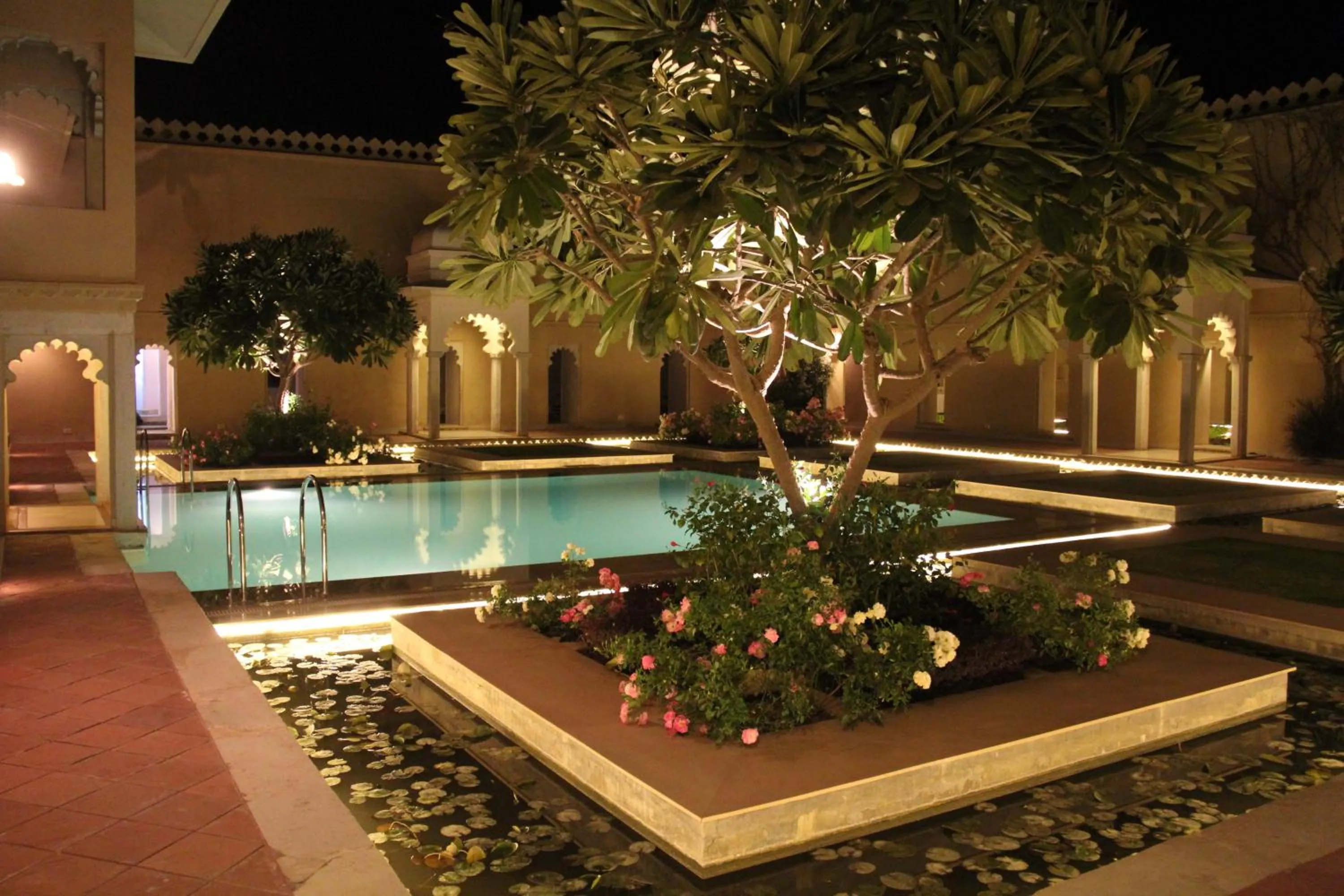 Swimming pool in Sardargarh Heritage Fort Udaipur