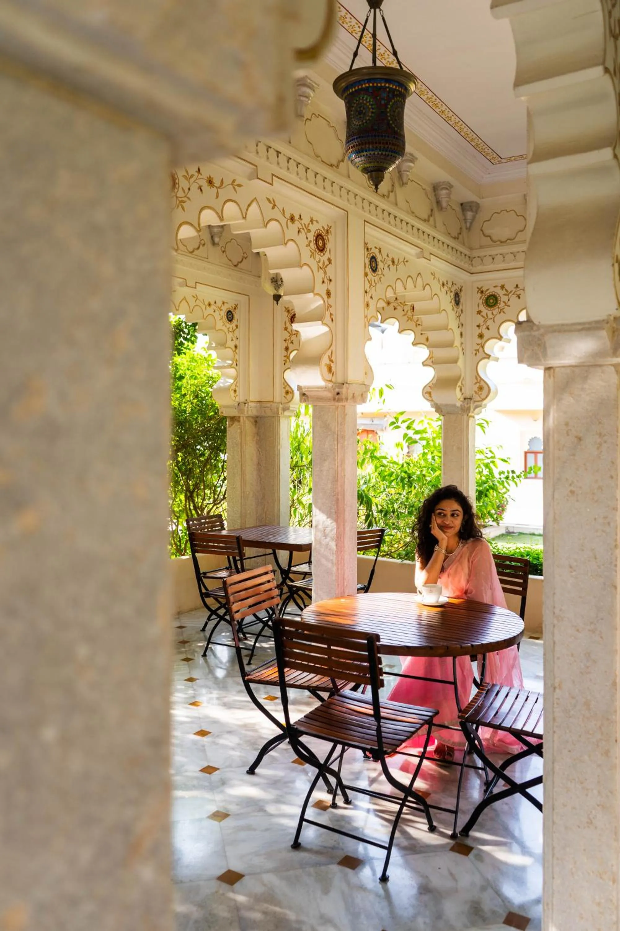 Breakfast in Sardargarh Heritage Fort Udaipur