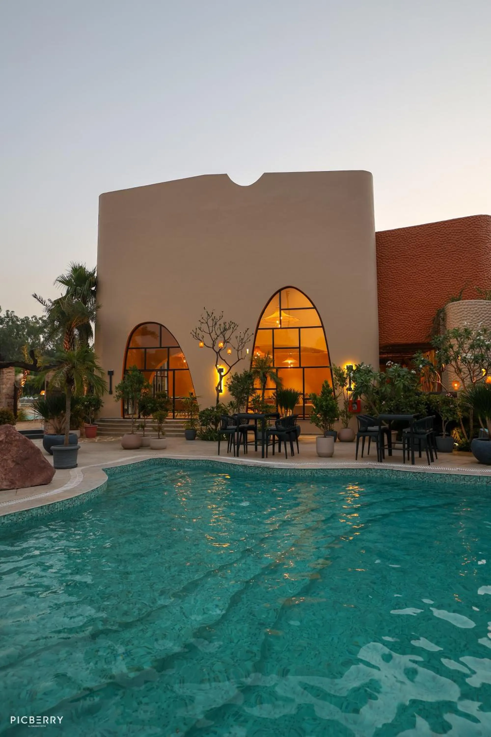 Pool view in Rzekka Resort