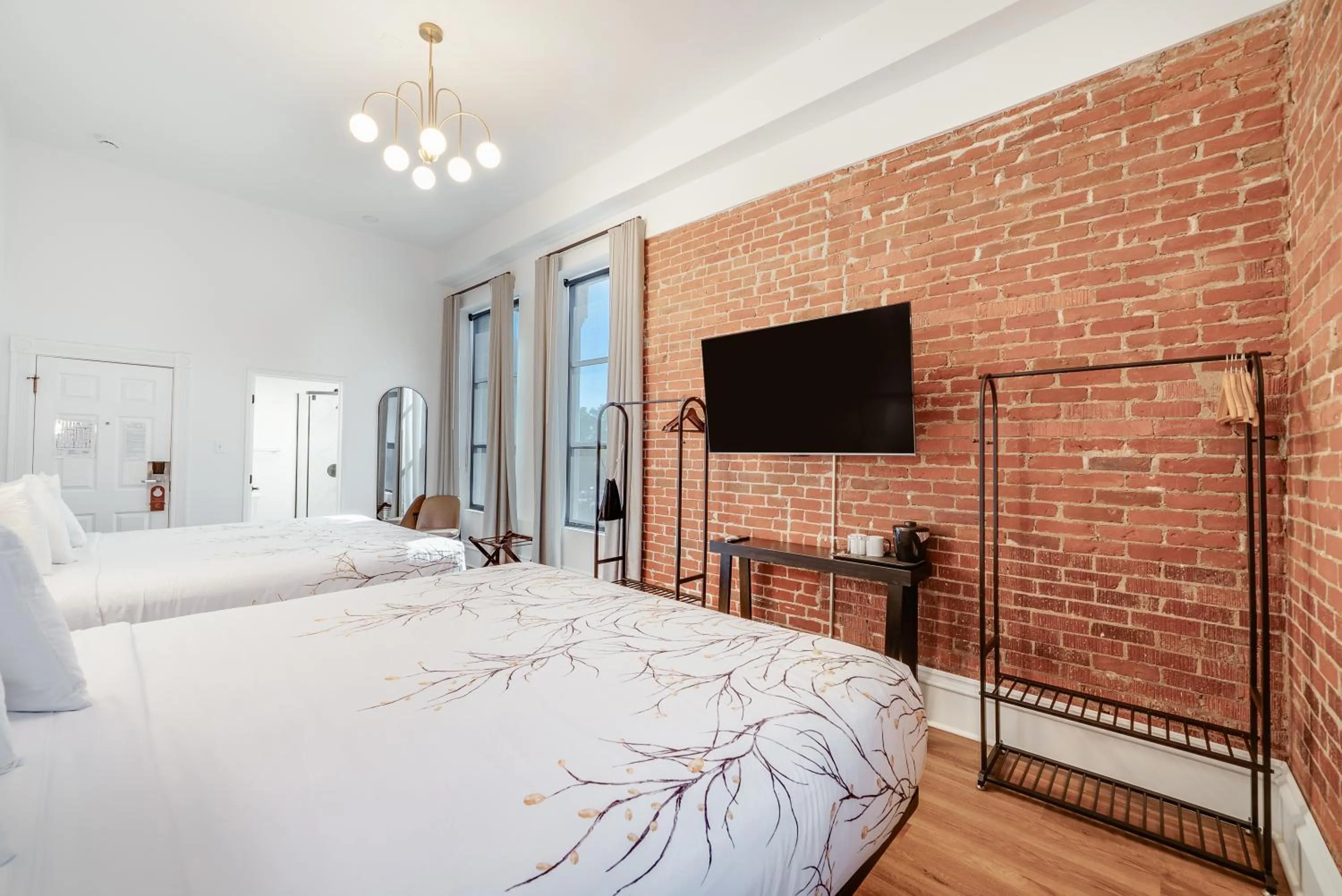 Bed in The Beau Hotel Downtown San Diego Gaslamp Quarter