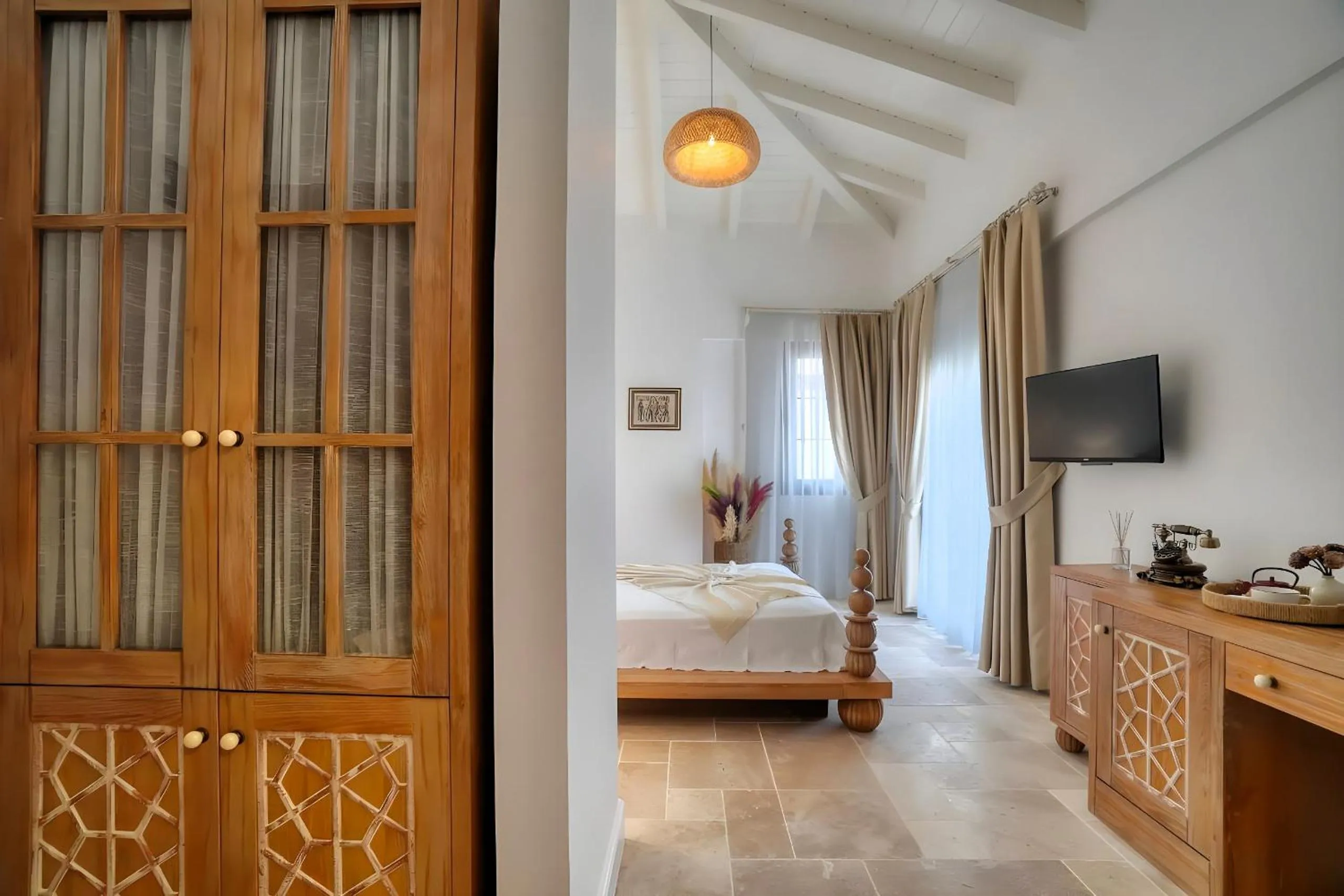 Bed in Zaena Hotel Alaçatı