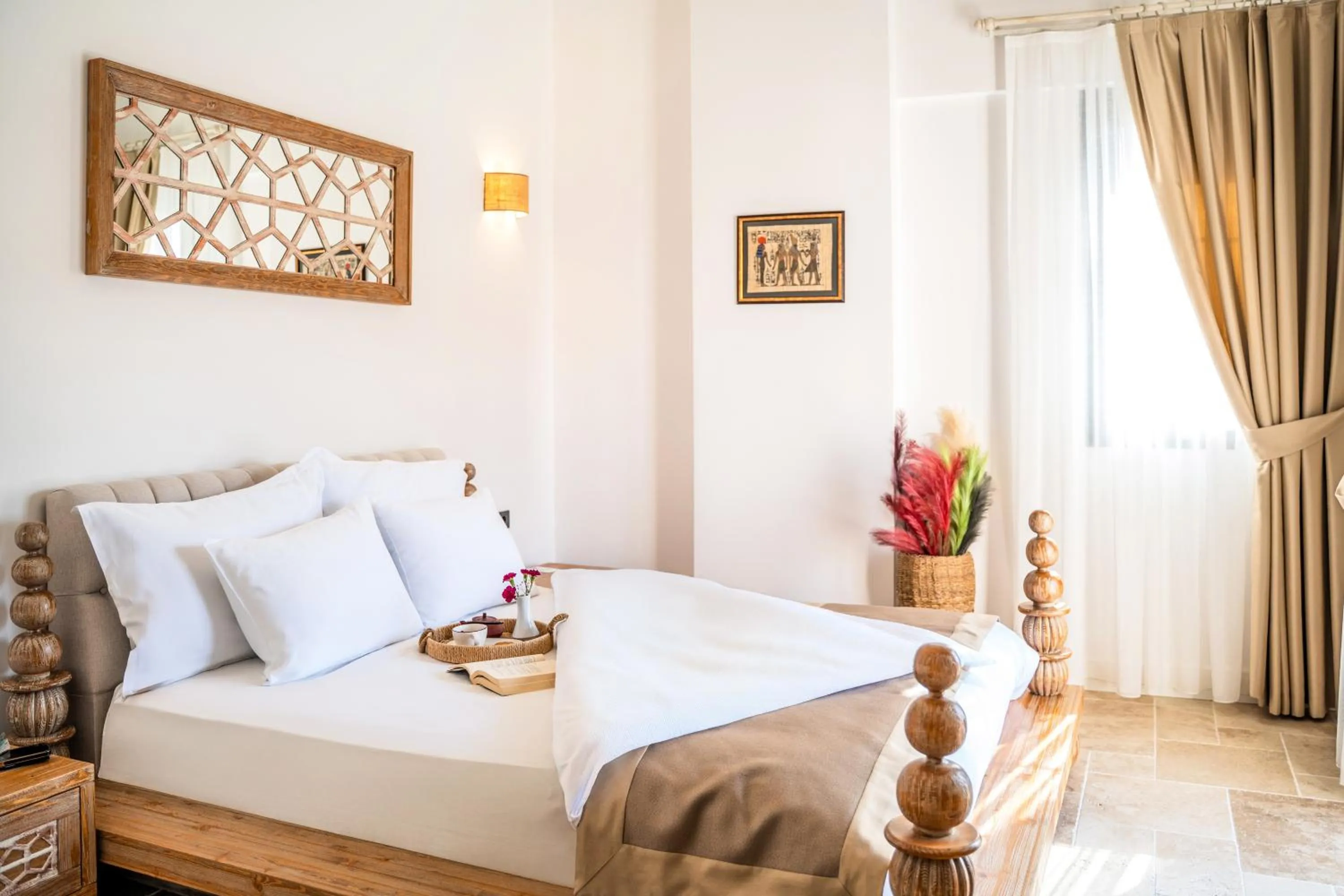 Bed in Zaena Hotel Alaçatı