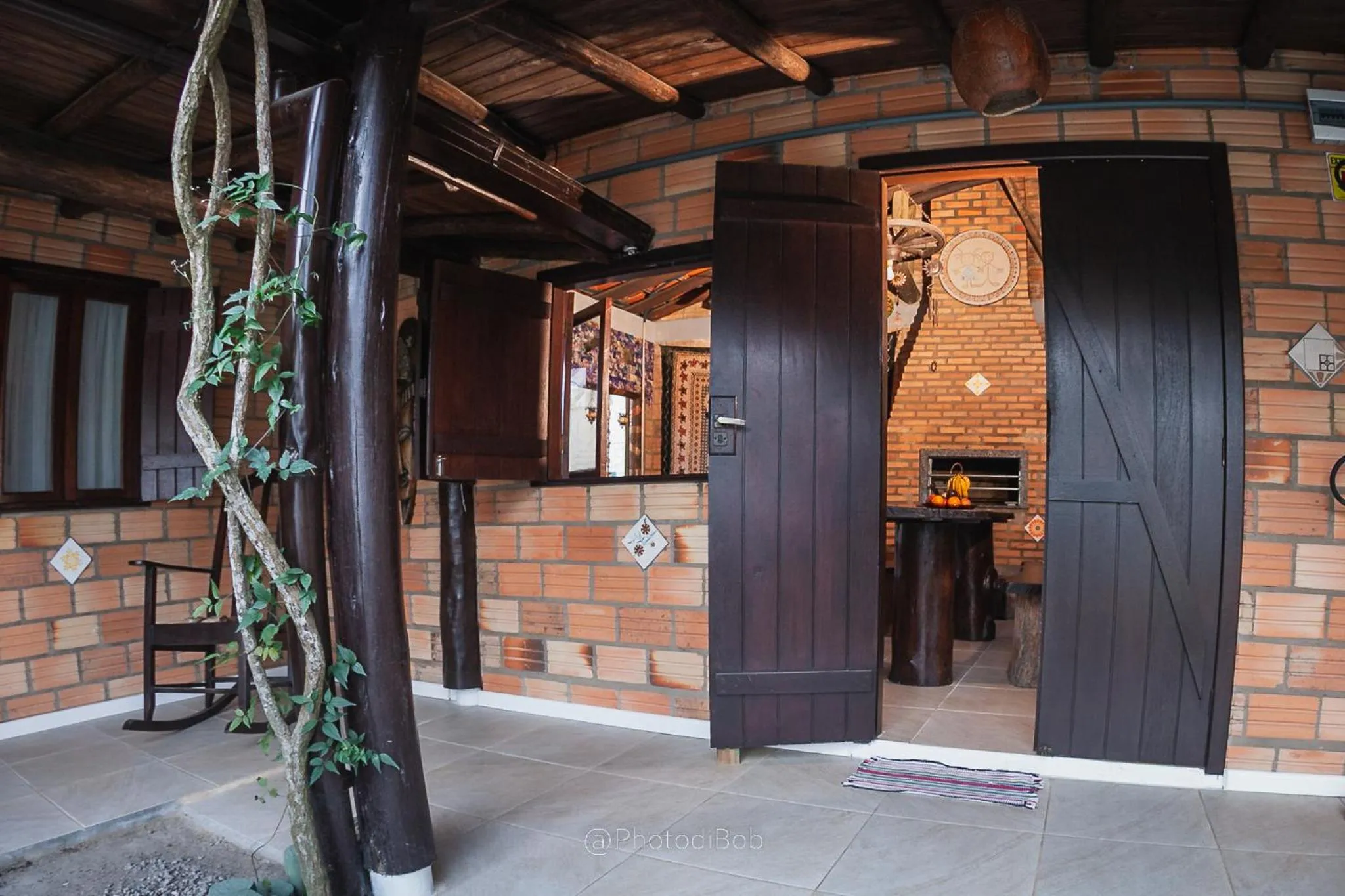 Communal lounge/ TV room in Pousada Amaravida