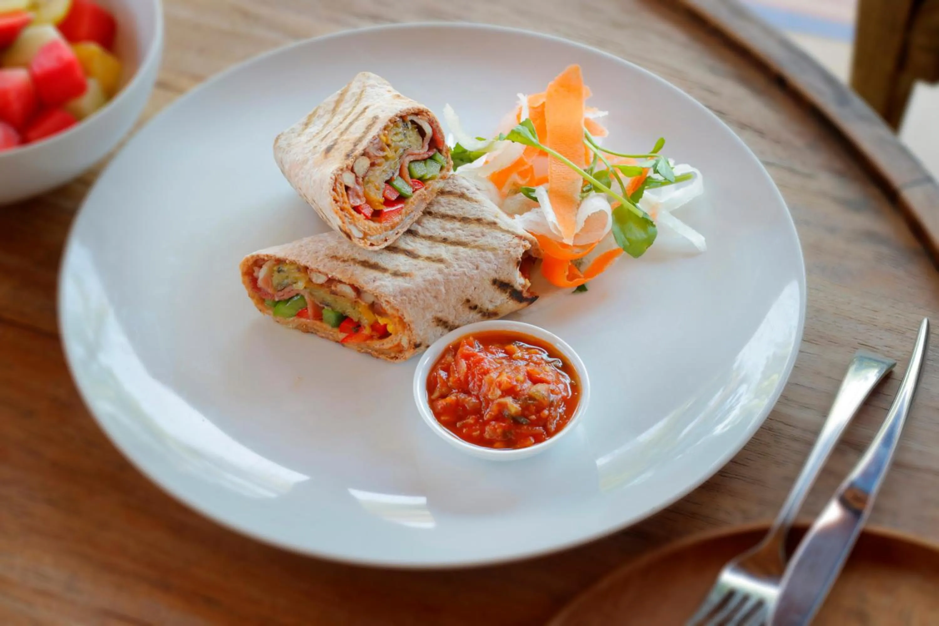 Food close-up in Aradhana Villas by Ekosistem