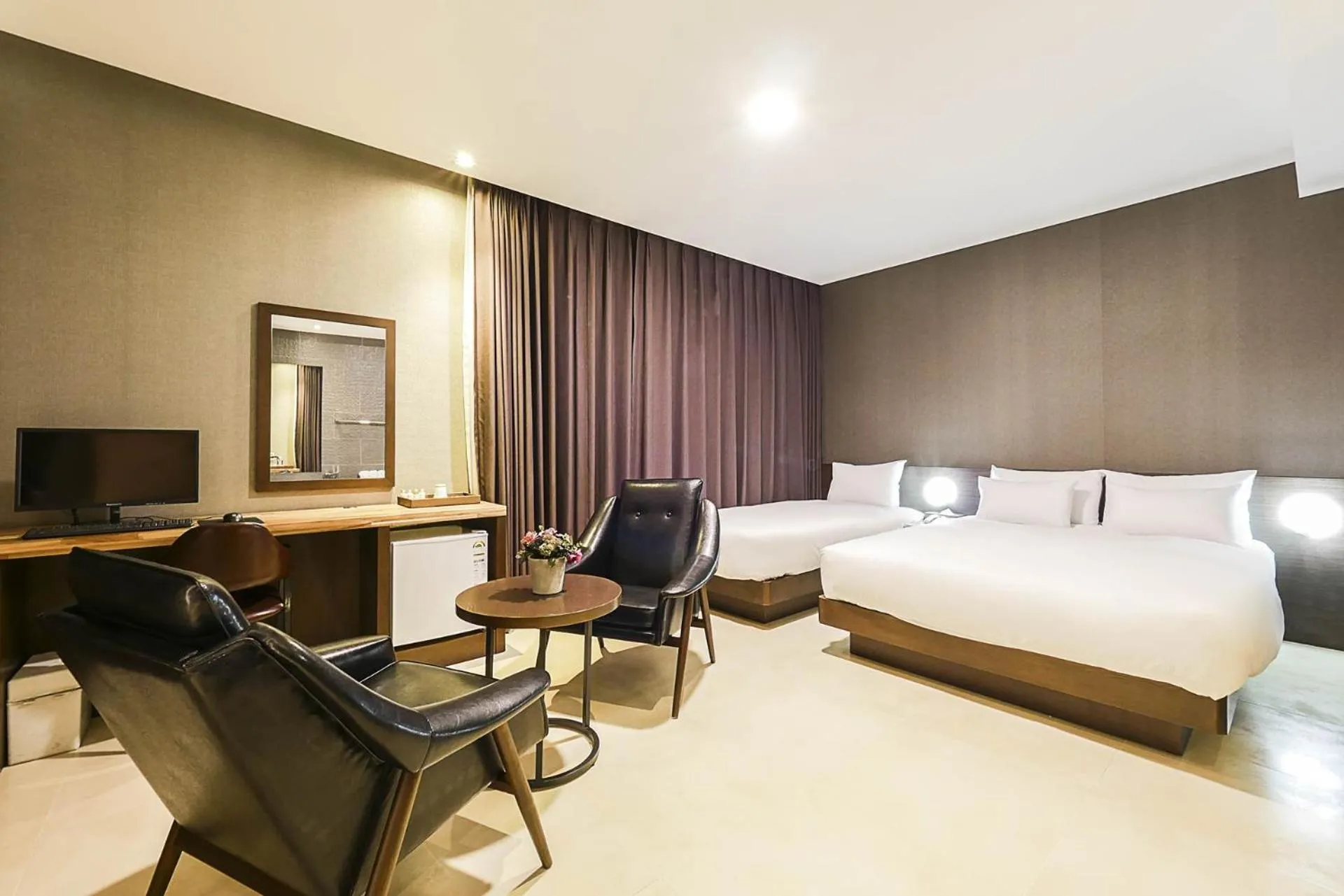 Bed in Incheon Blue Marine Hotel