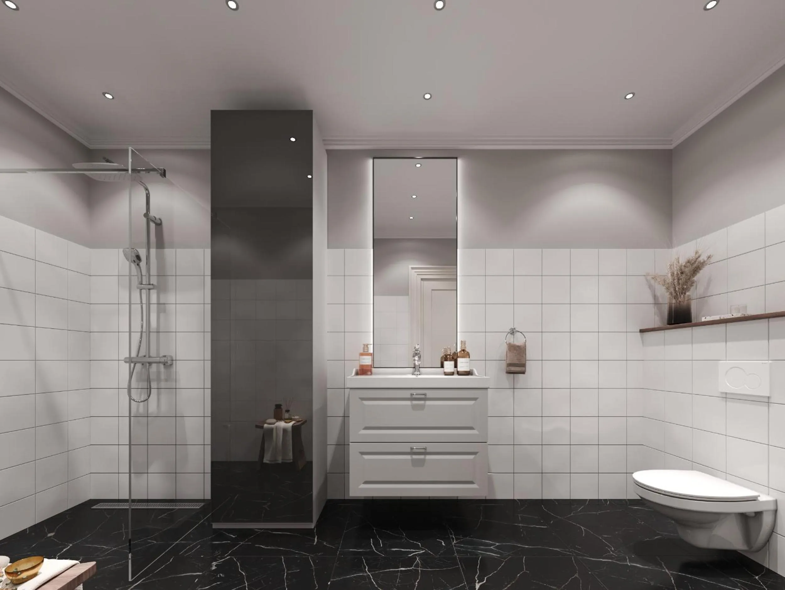 Bathroom in Black Gallo Residences