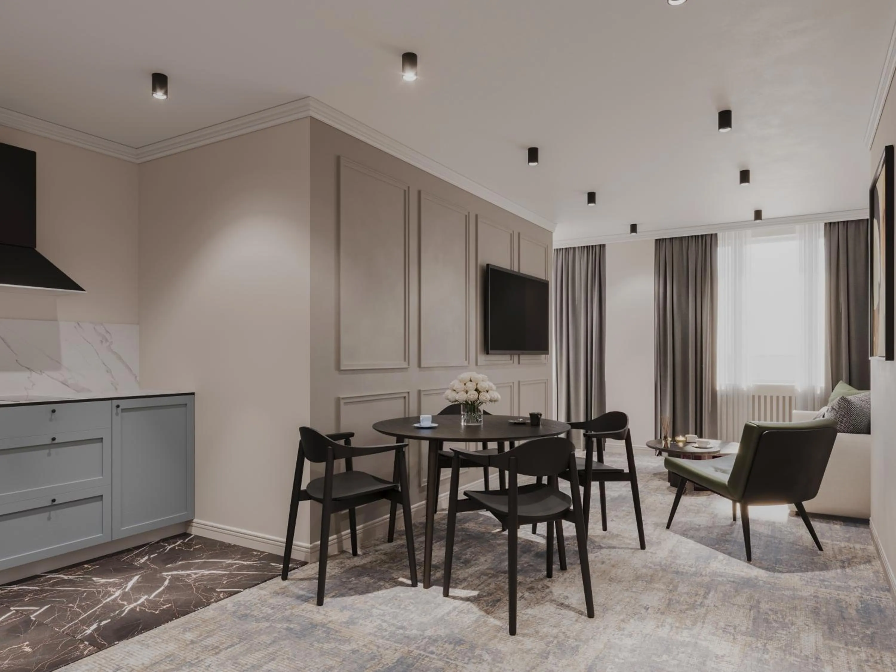 Living room in Black Gallo Residences