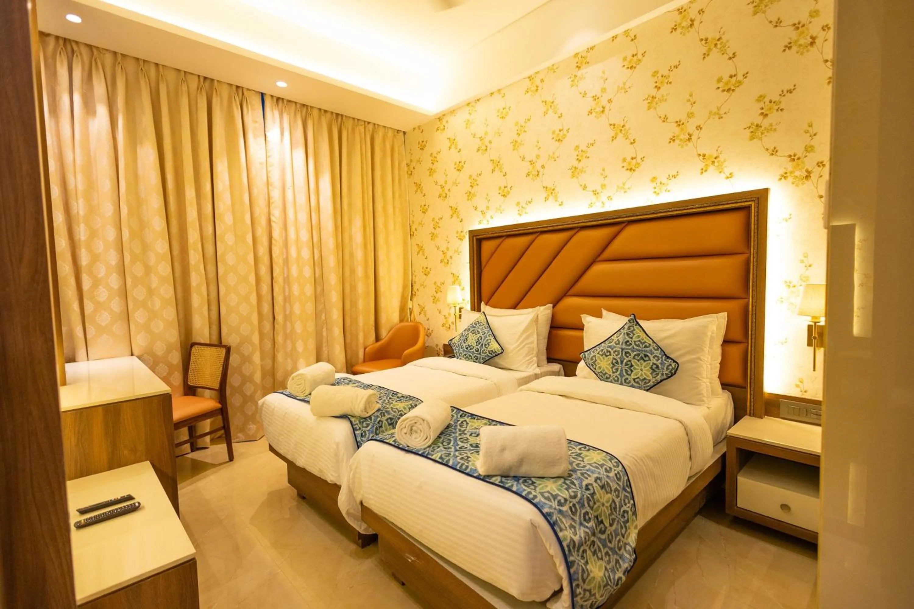Bed in Shera Hotels & Banquets