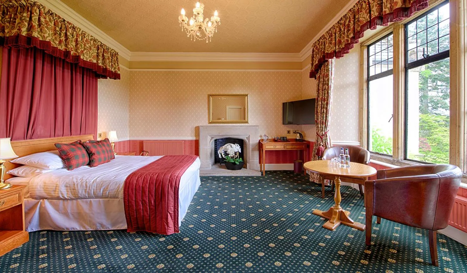 Bed in Kincraig Castle Hotel