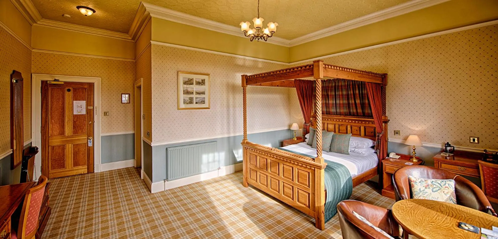 Bed in Kincraig Castle Hotel