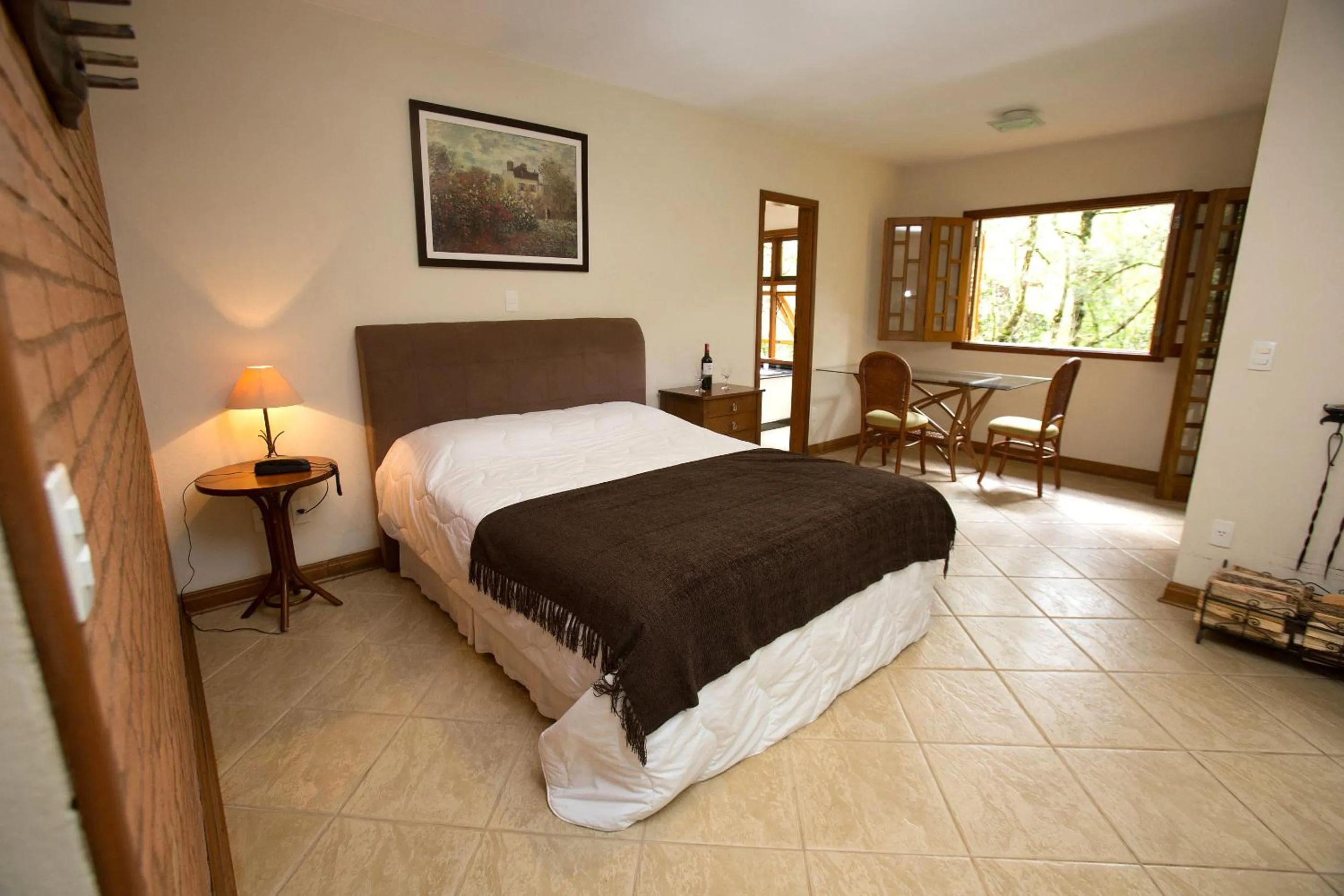 Bedroom, Bed in Pousada Chalé da Floresta