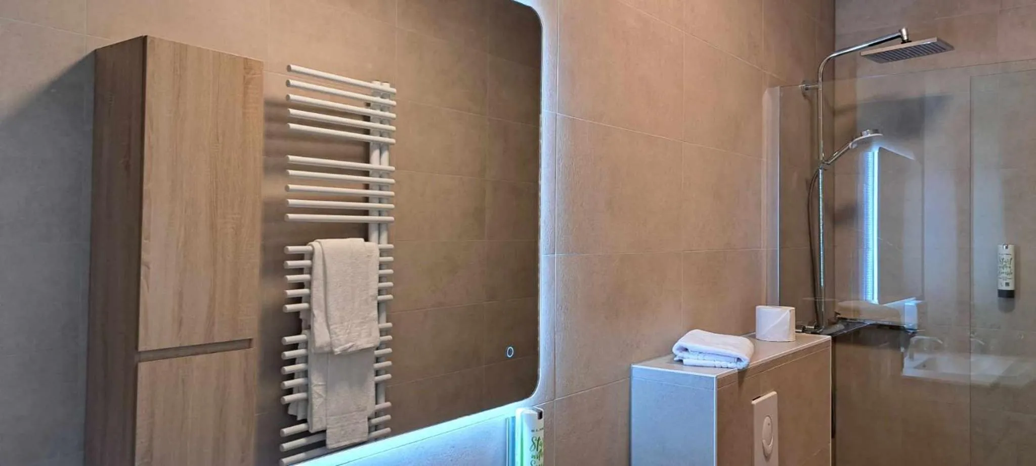 Shower in Hotel Ehnen La Moselle Luxembourg