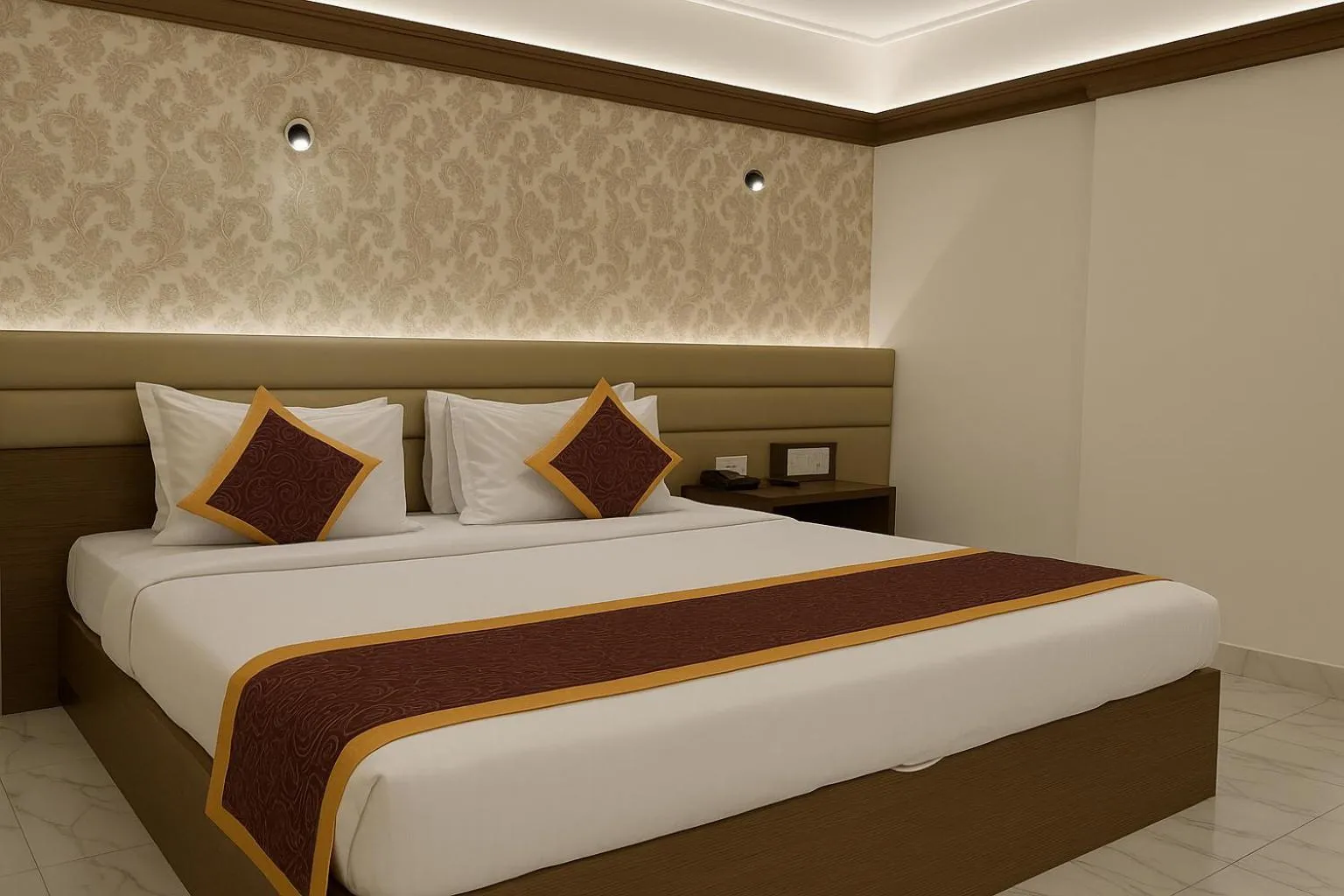 Bed in Hotel Solaris