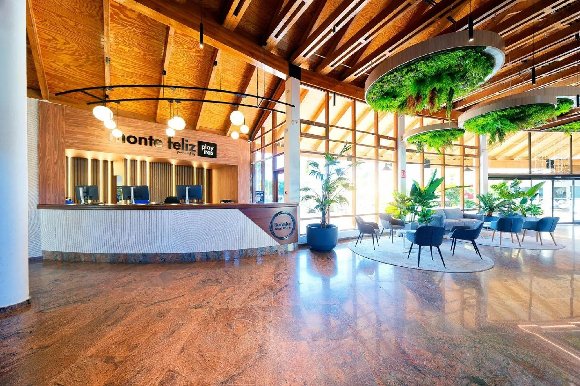Lobby or reception in Sport Hotel Monte Feliz - powered by Playitas