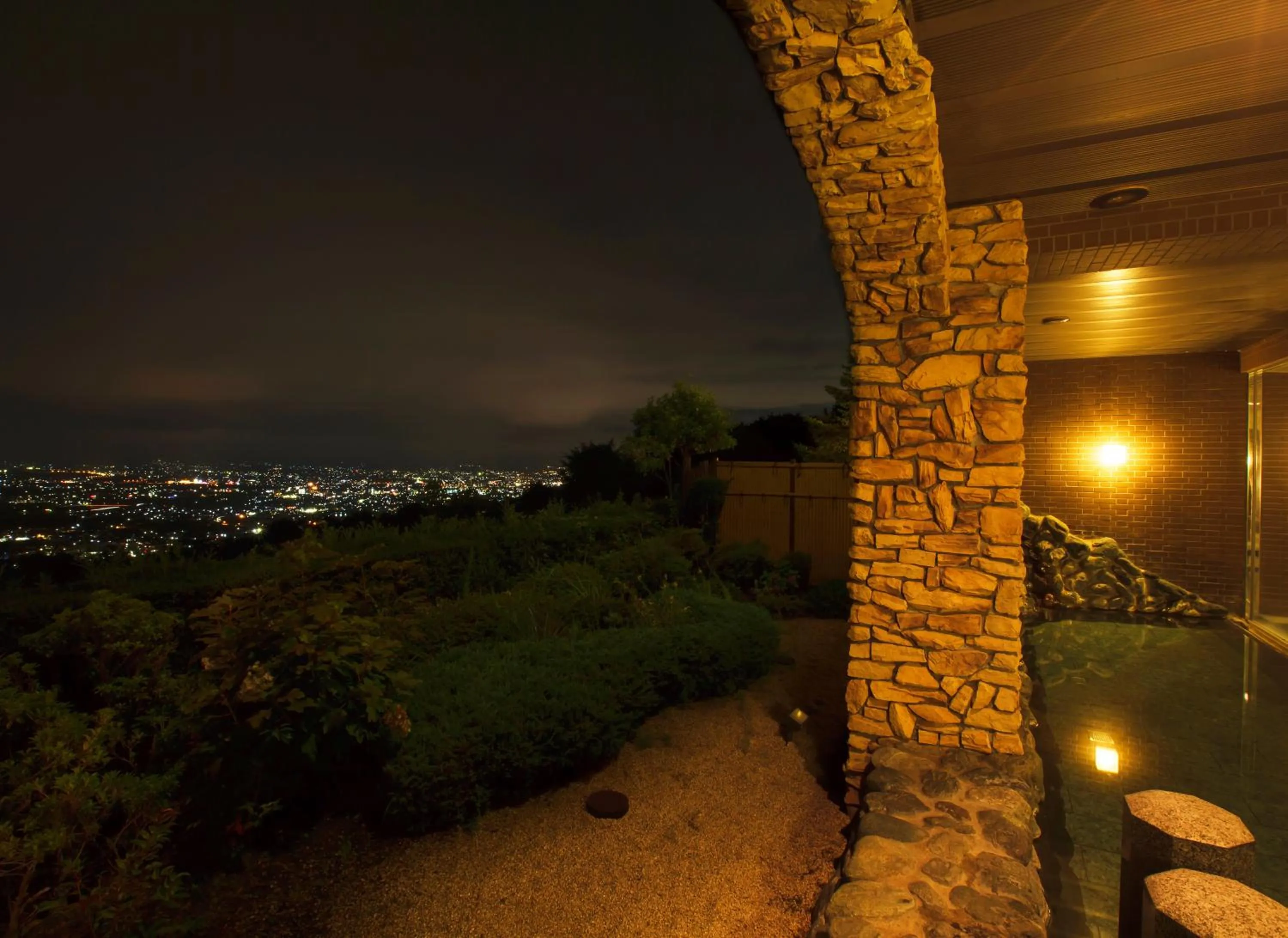 Hot Spring Bath in Fruit Park Fujiya Hotel